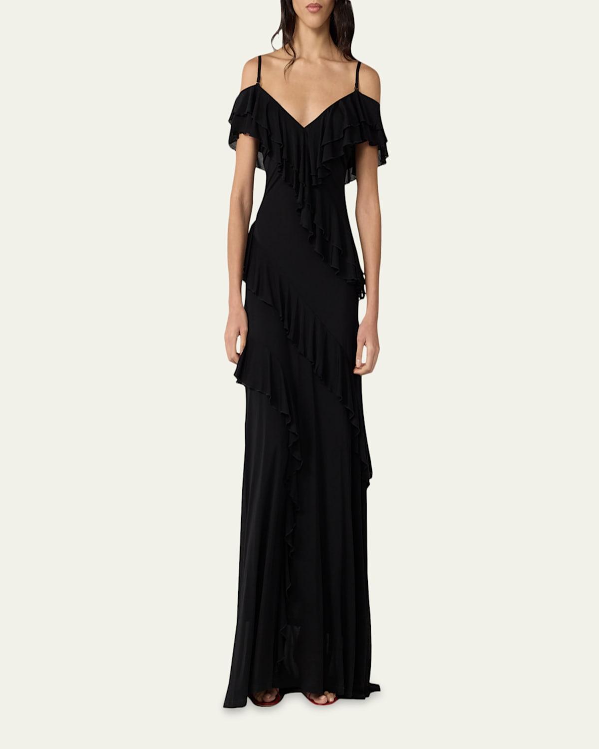 open lace back dress One Shoulder Dress