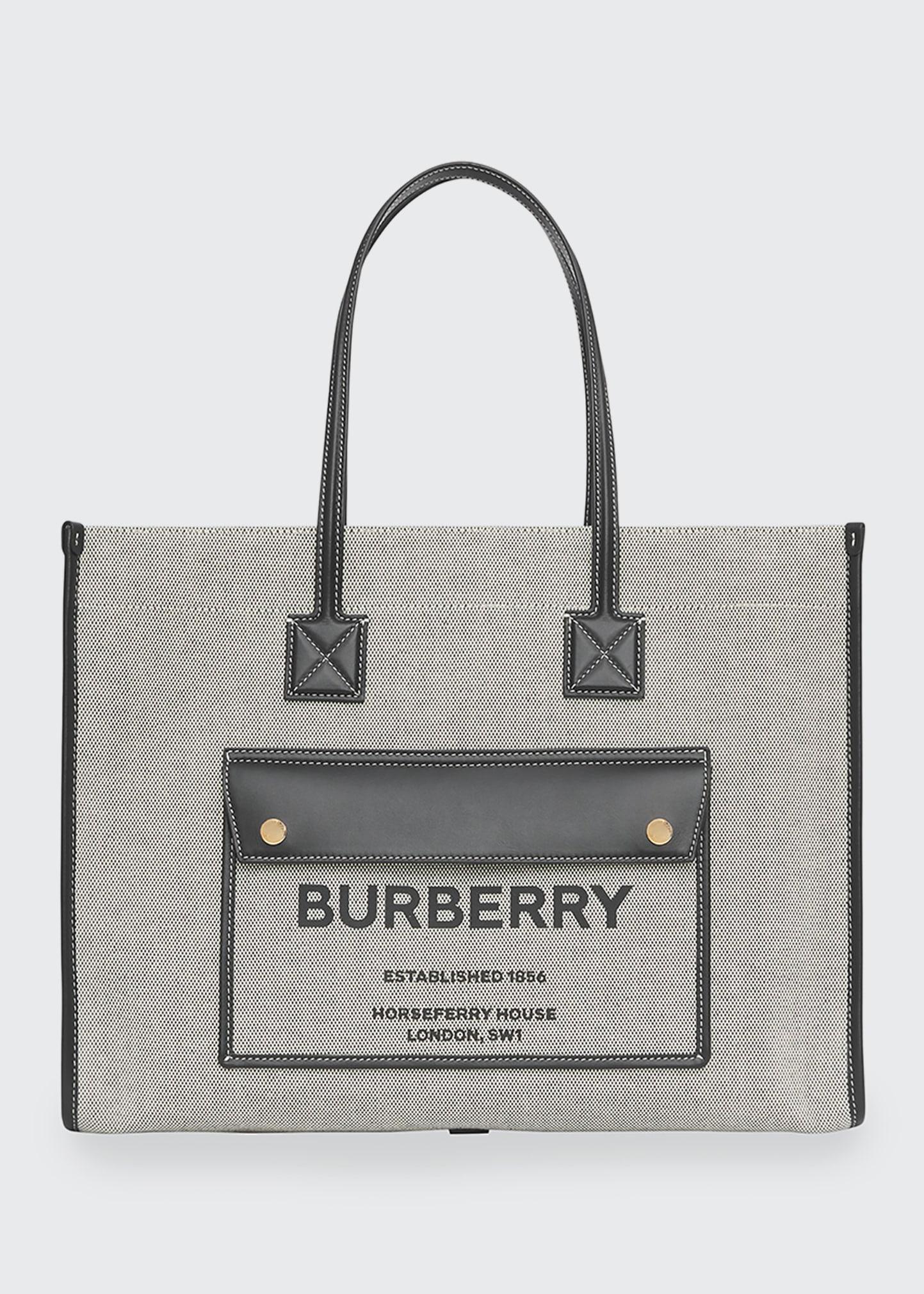 Buy Burberry Burberry Two-tone Logo Embroidered Micro Pocket Tote Bag for  Women in Black 2023 Online