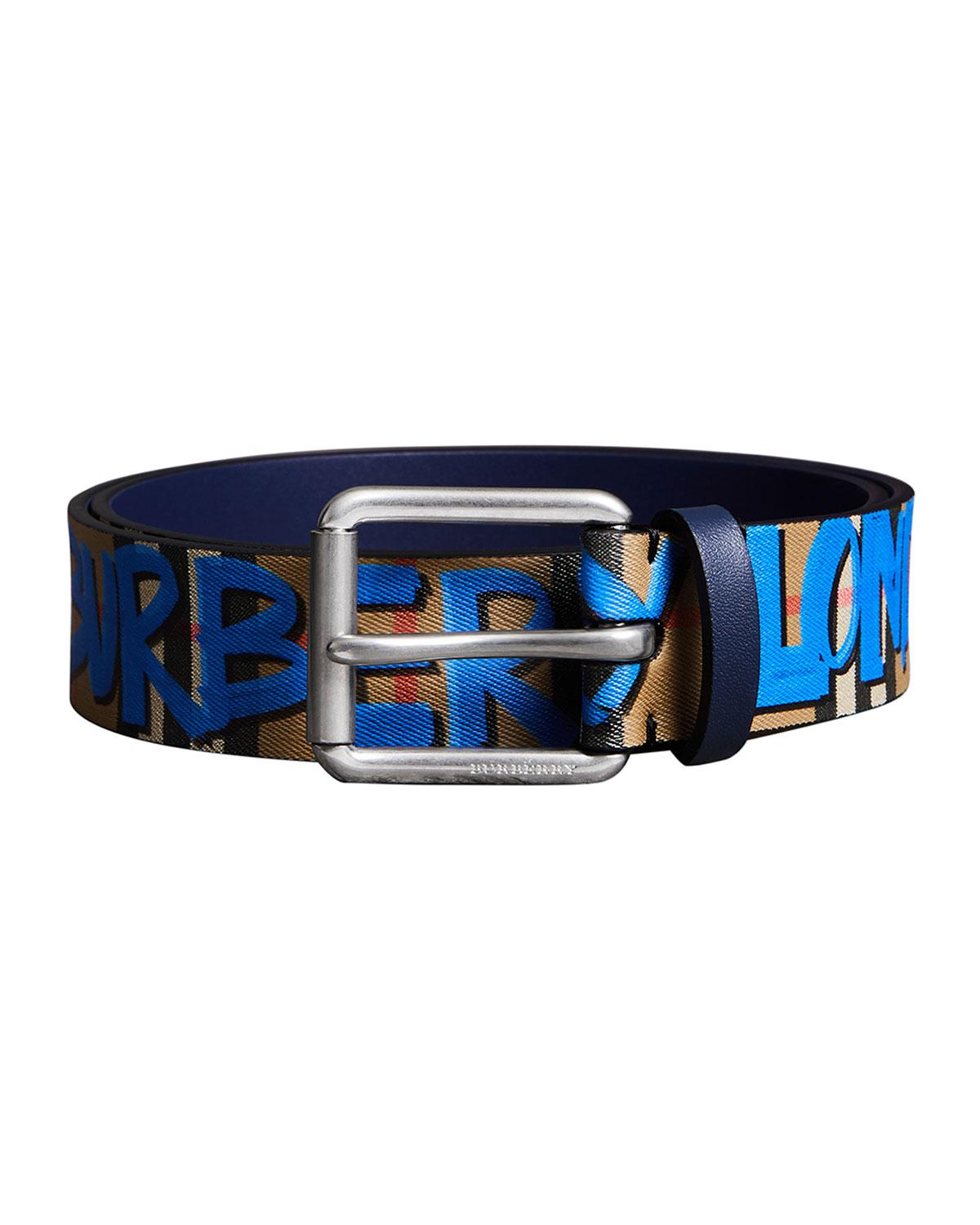 burberry belt mens blue