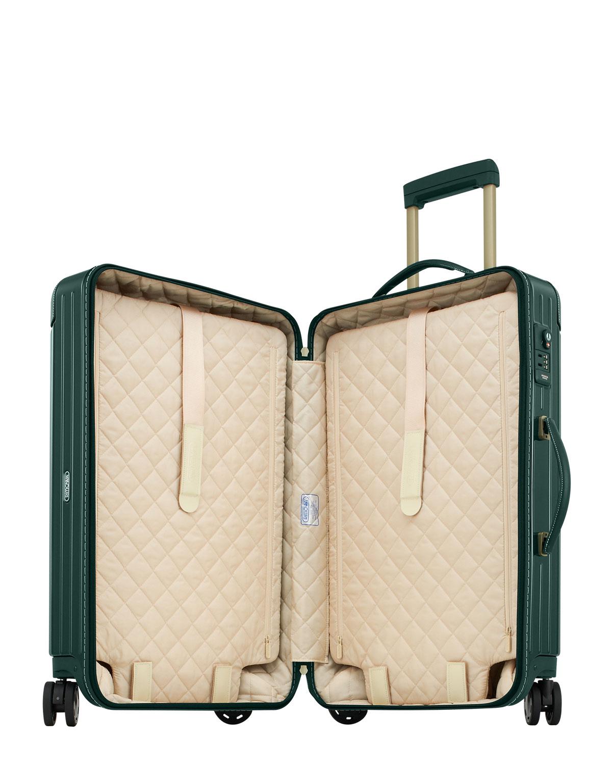 rimowa green suitcase