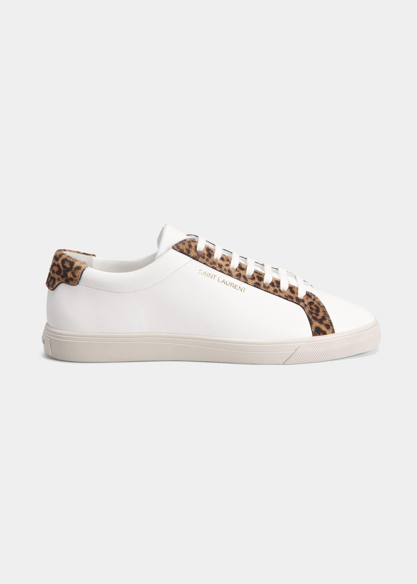 saint laurent andy leopard sneakers
