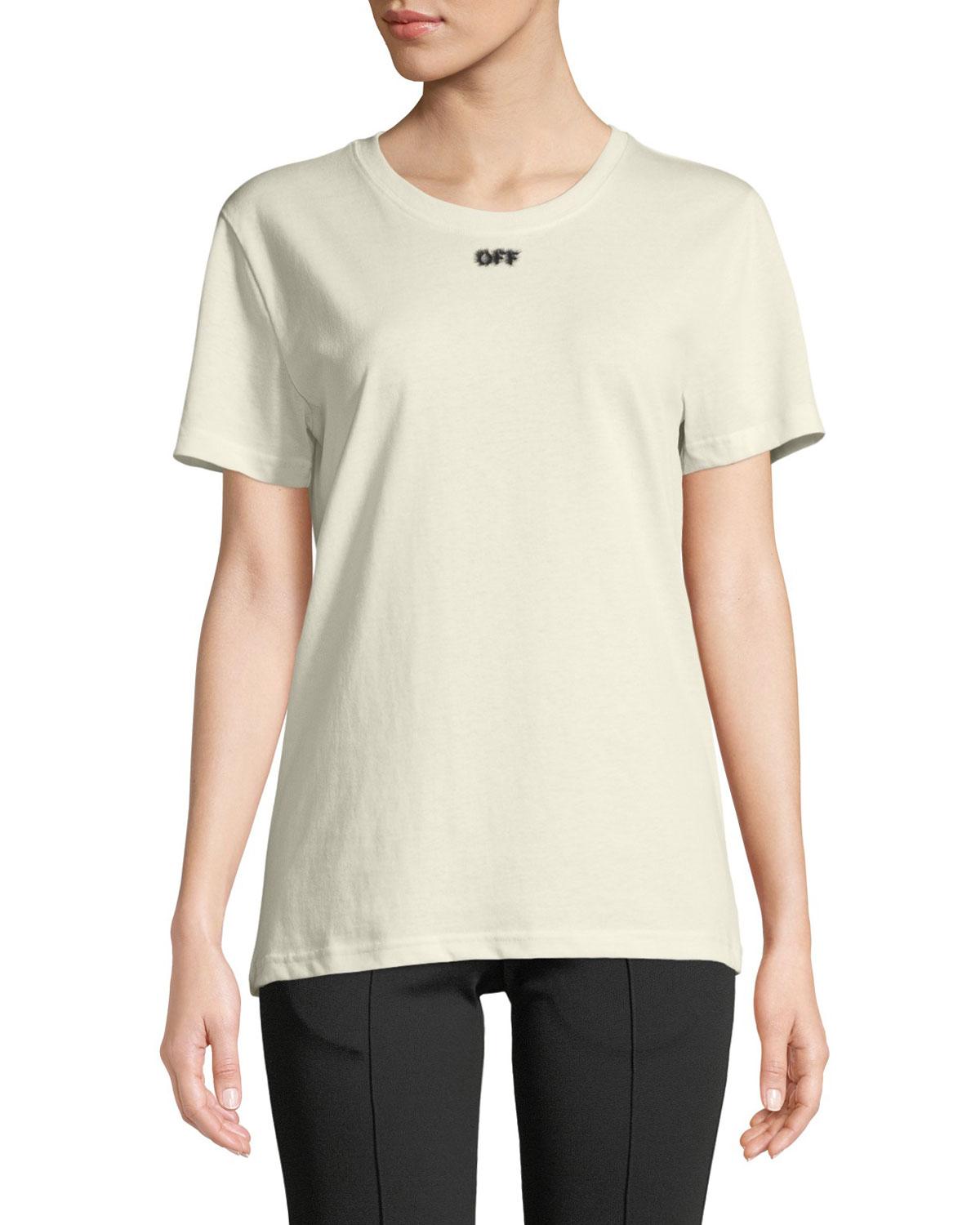 faux t shirt off white
