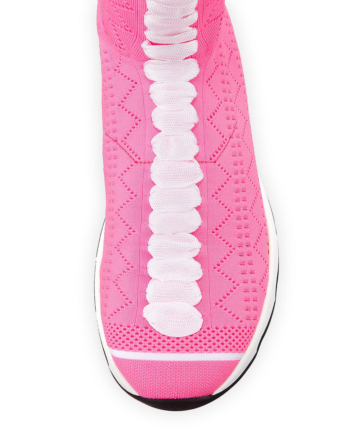 pink fendi sock sneakers