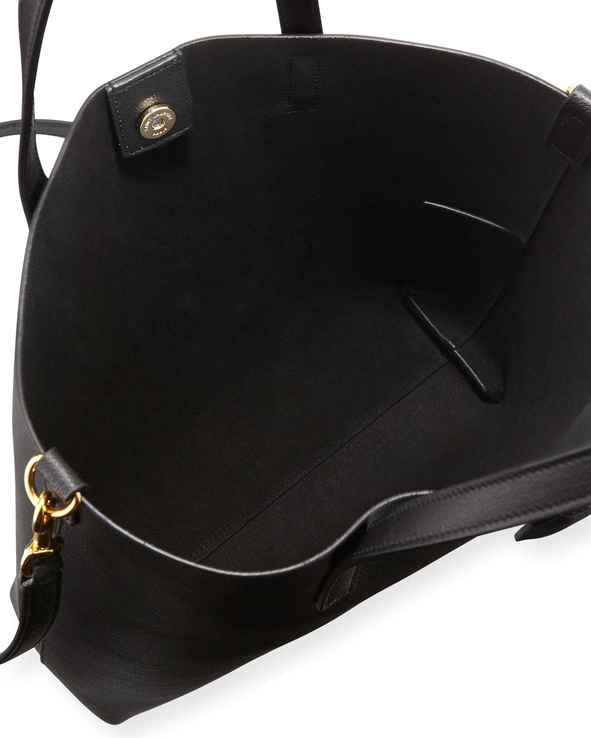 saint laurent toy leather tote bag with shoulder strap