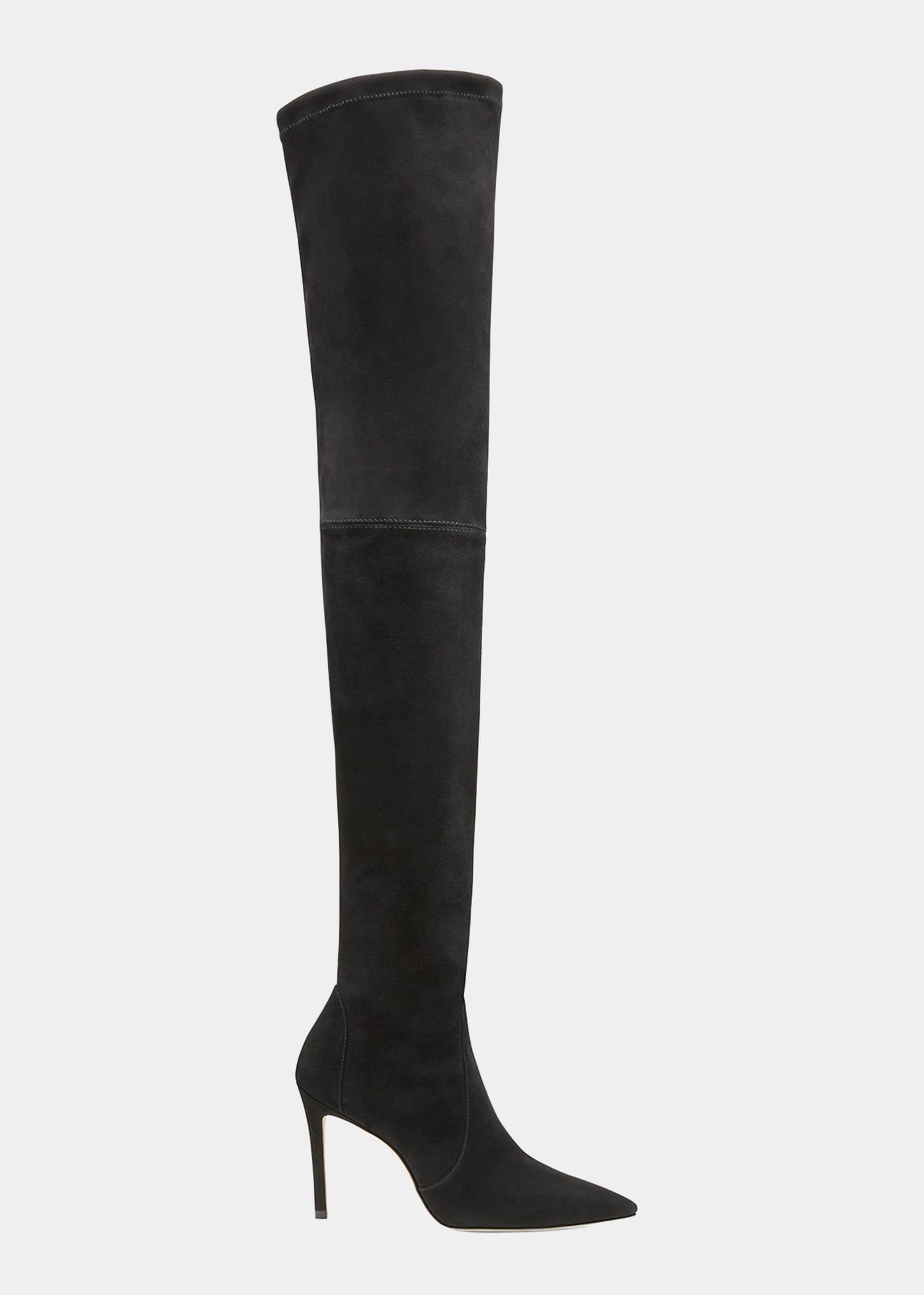 Stuart Weitzman Ultrastuart Overtheknee Suede Boots in Black Lyst