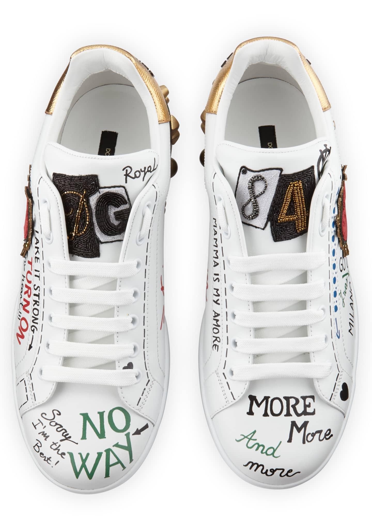 dolce and gabbana jeweled sneakers