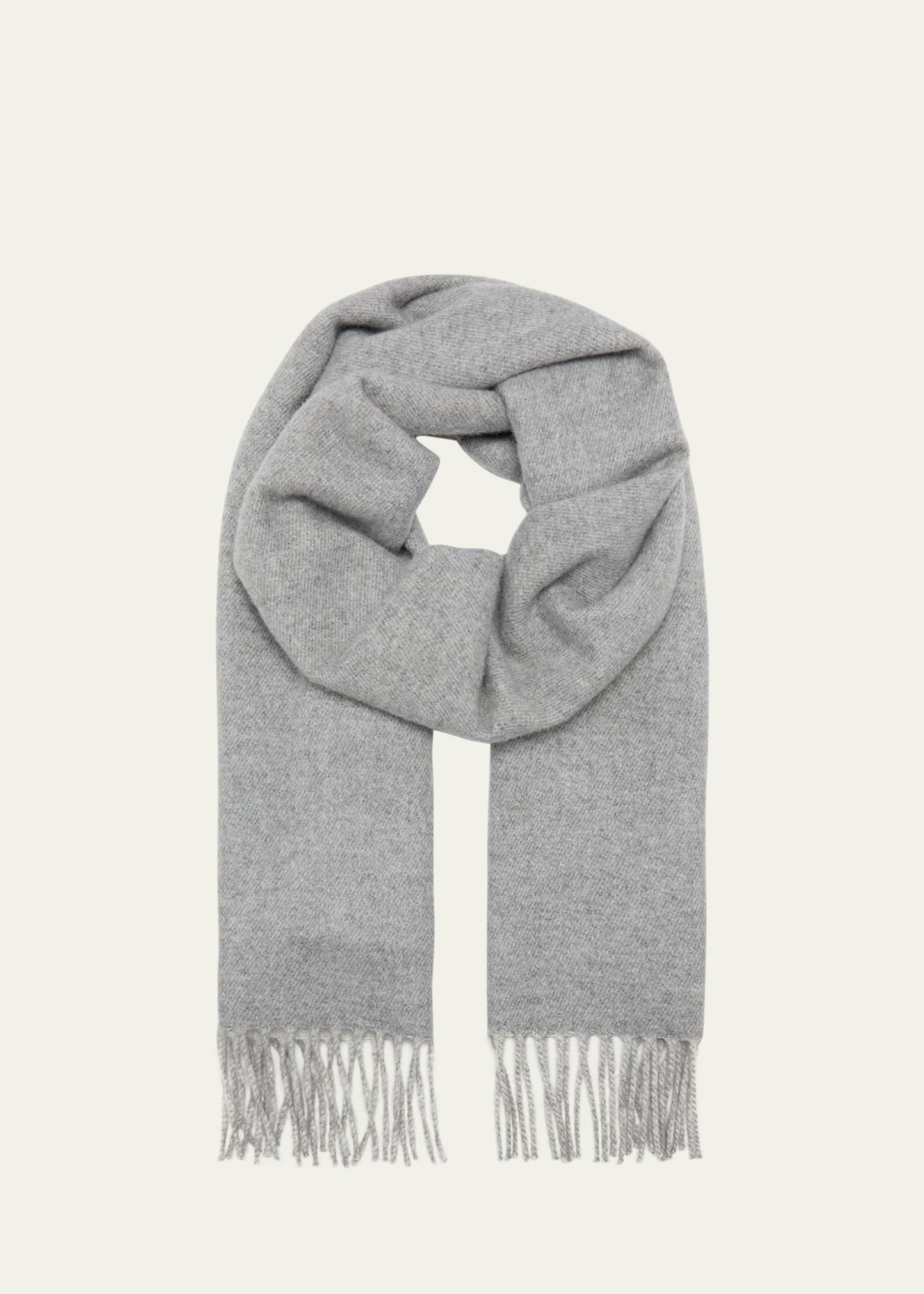 ALONPI Cashmere Scarf With Pocket in Gray for Men | Lyst
