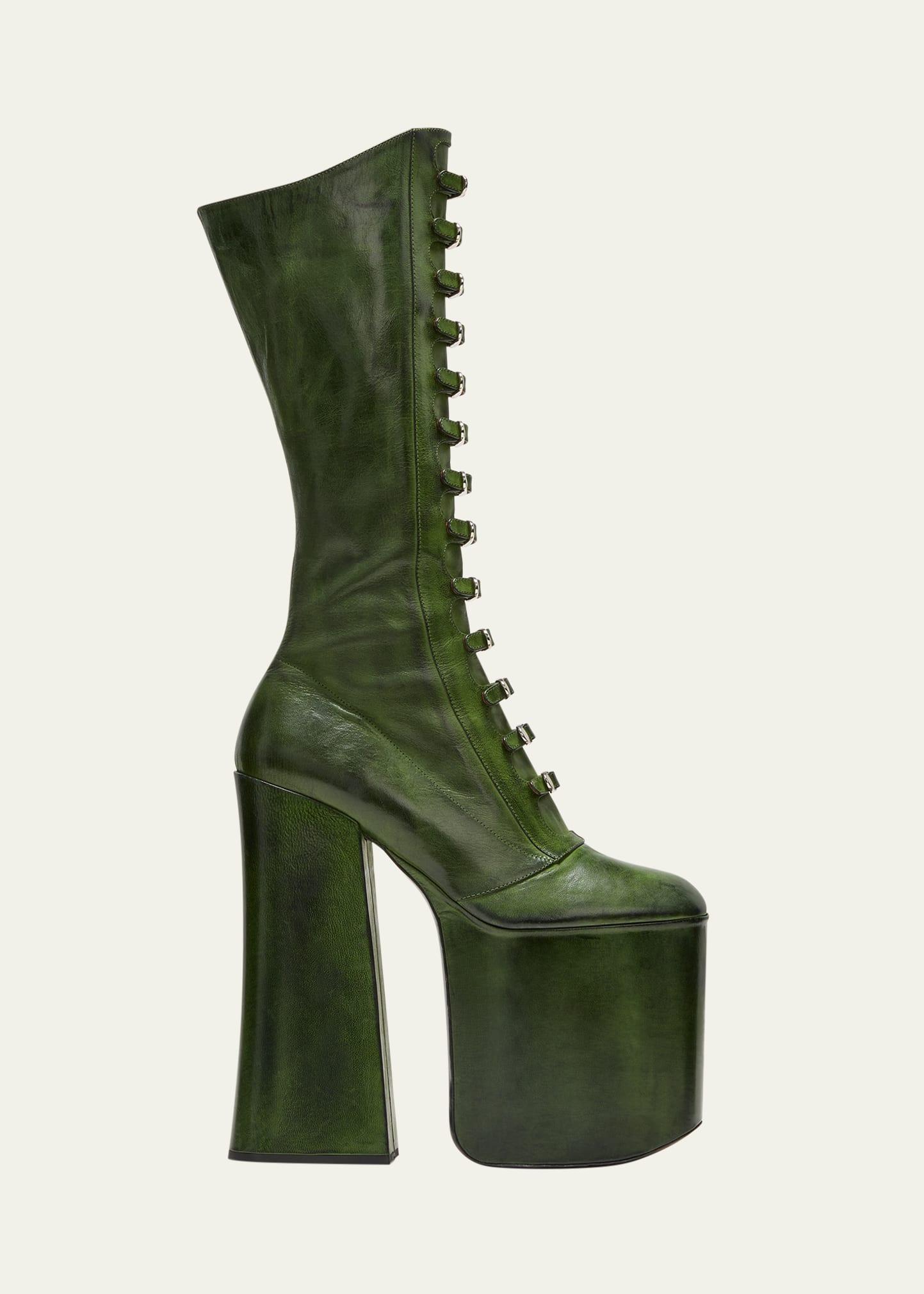 Marc Jacobs Runway Kiki Multi Buckle Boots in Green | Lyst