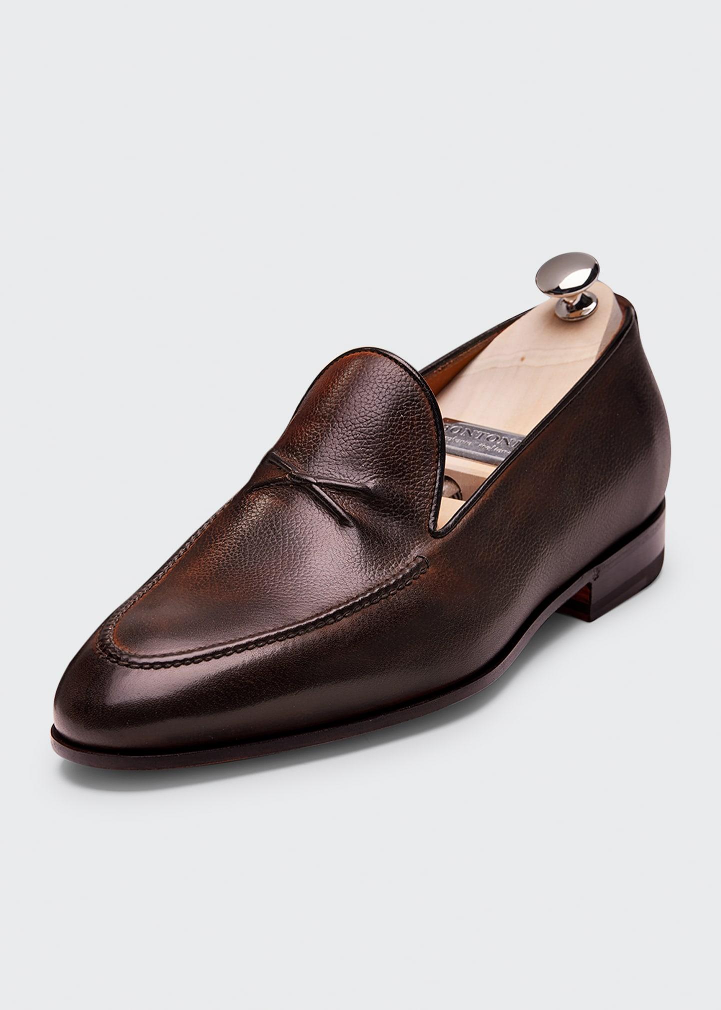 Bontoni Mens Brown Calfskin Leather Split Toe Derby Shoe 9 US – Atkins