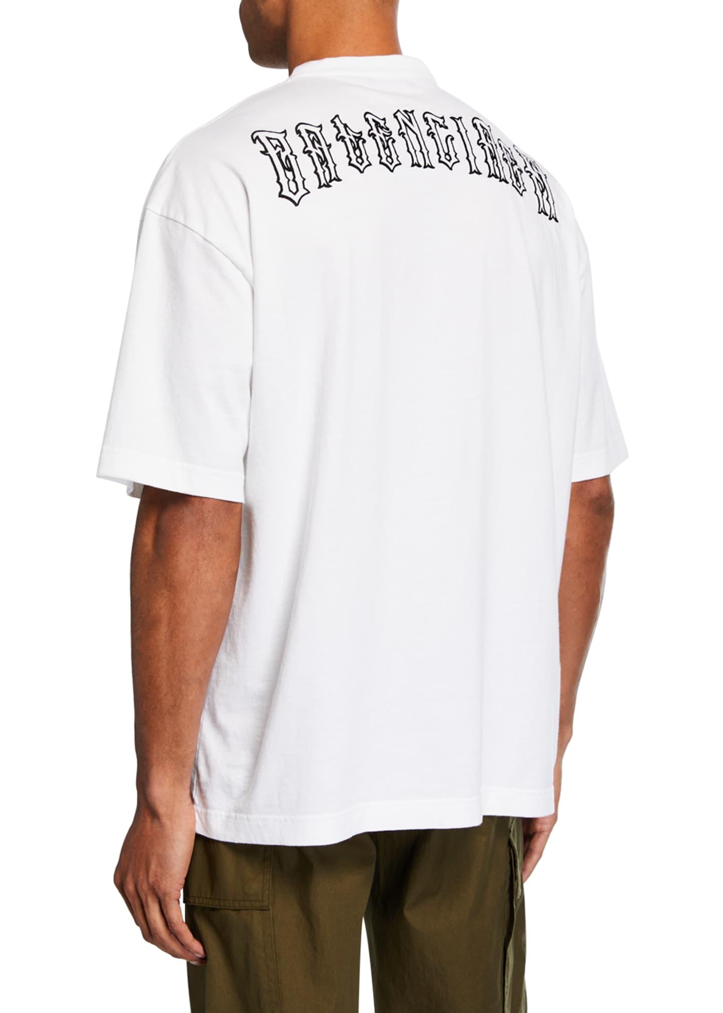 balenciaga tattoo t shirt