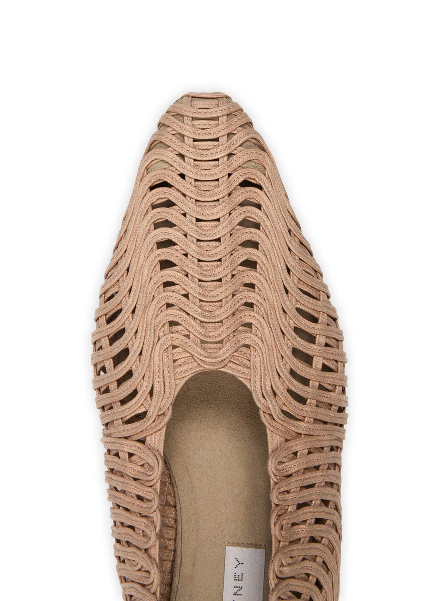stella mccartney woven ballet flats