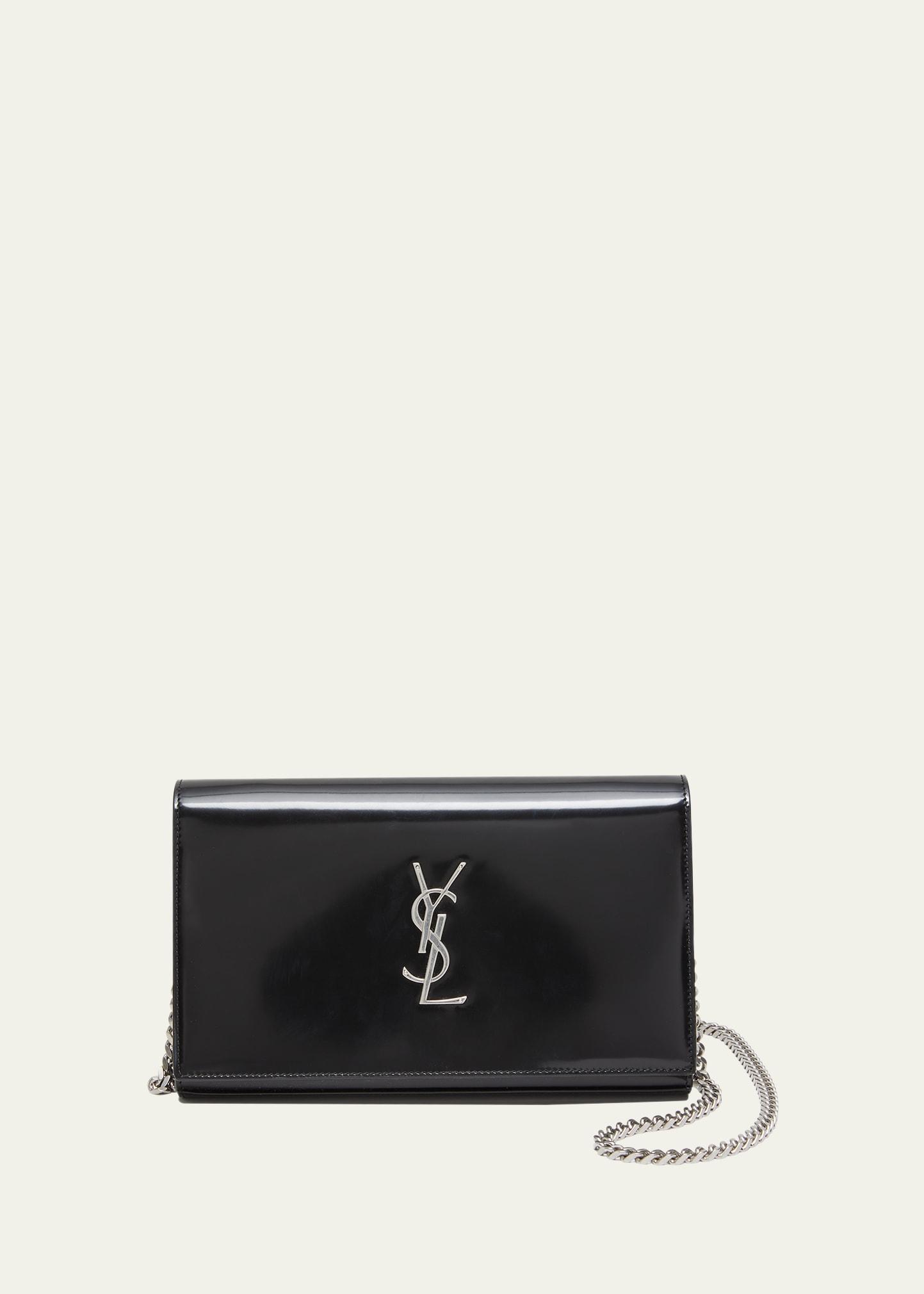 Saint Laurent Tricolor Ysl Monogram Nappa Leather Wallet on Chain