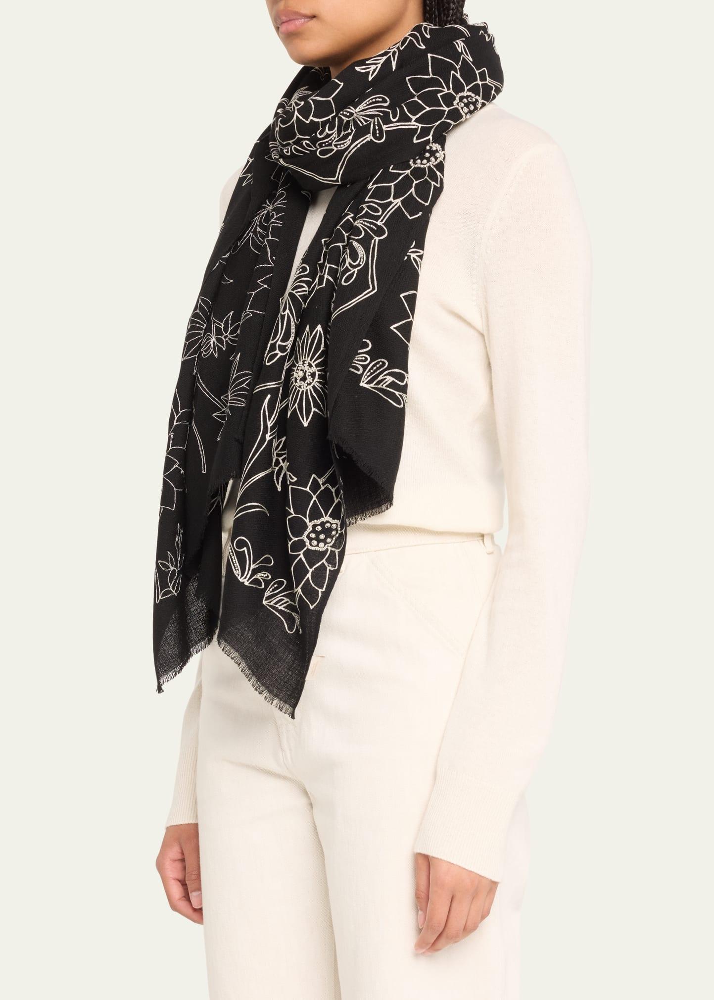 Sten reversible intarsia wool on sale scarf