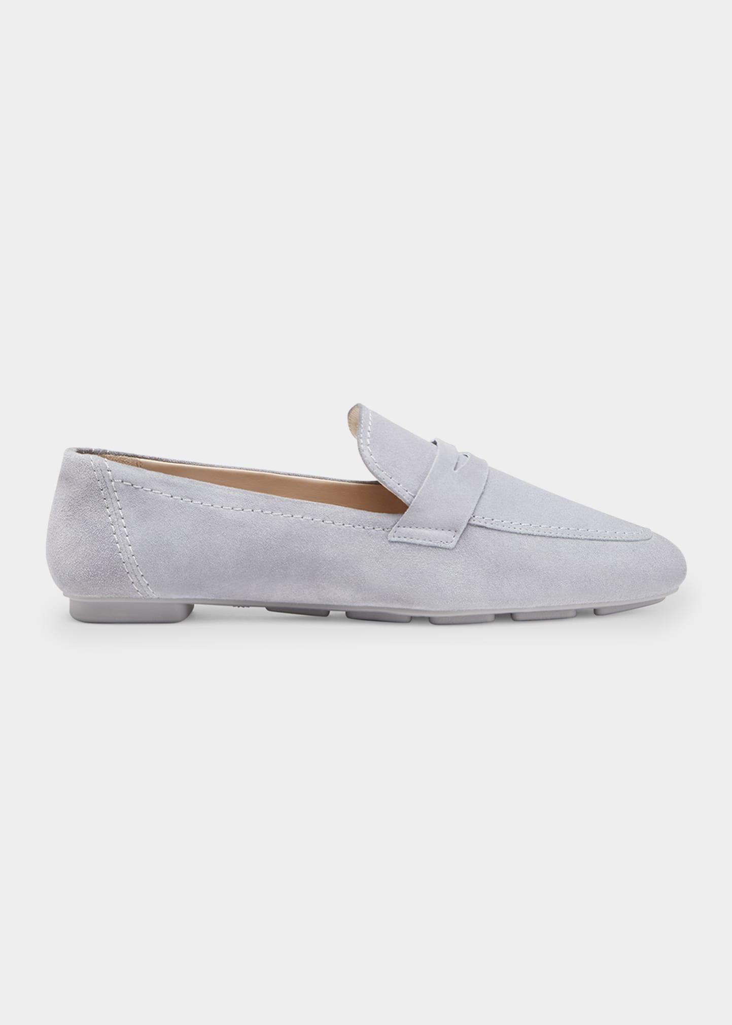 stuart weitzman white loafers