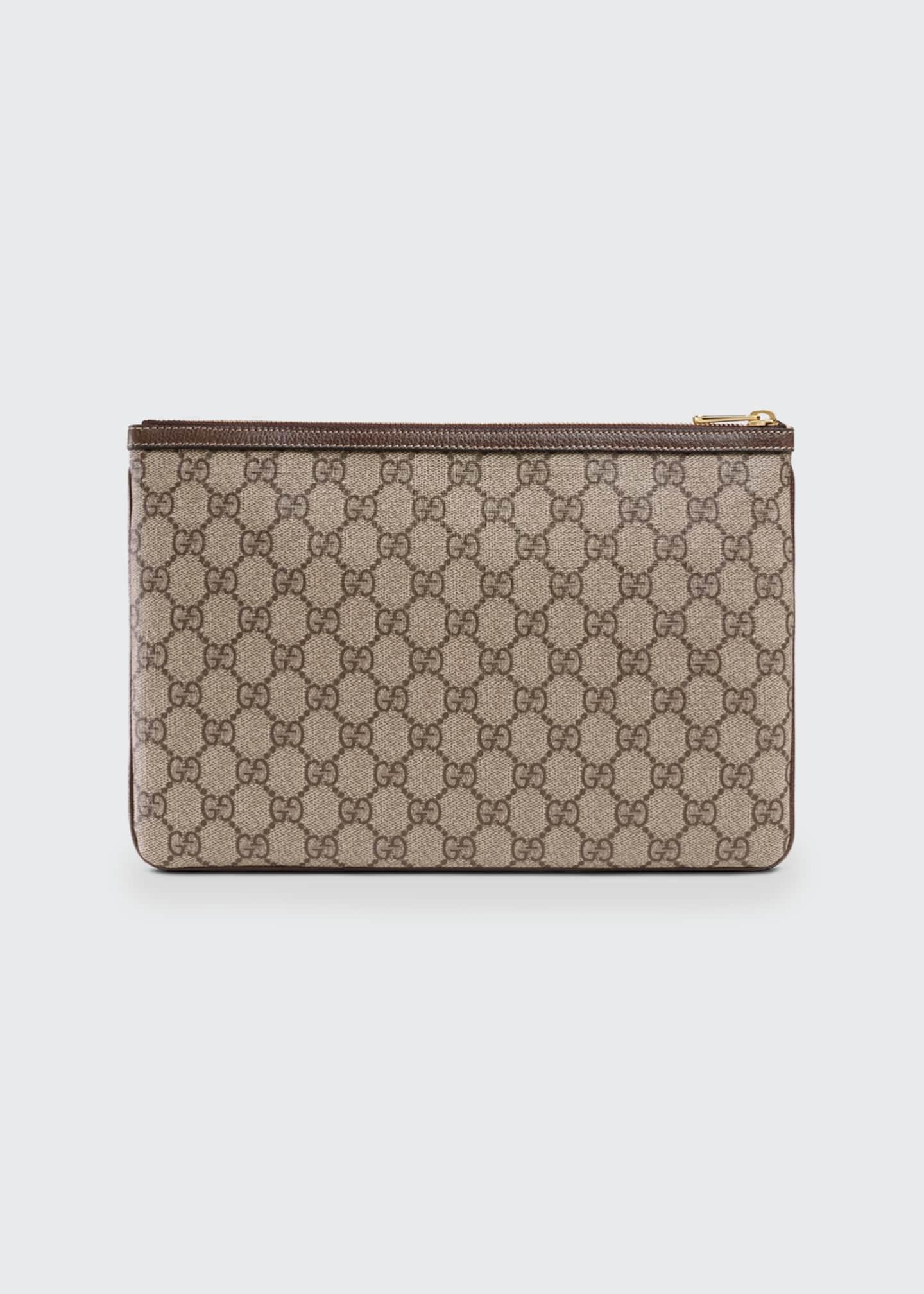 gucci ophidia large gg supreme pouch clutch bag