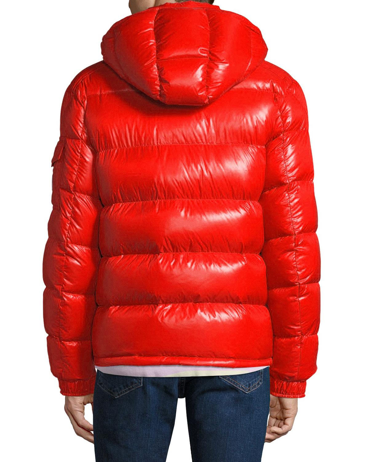 mens shiny down jacket