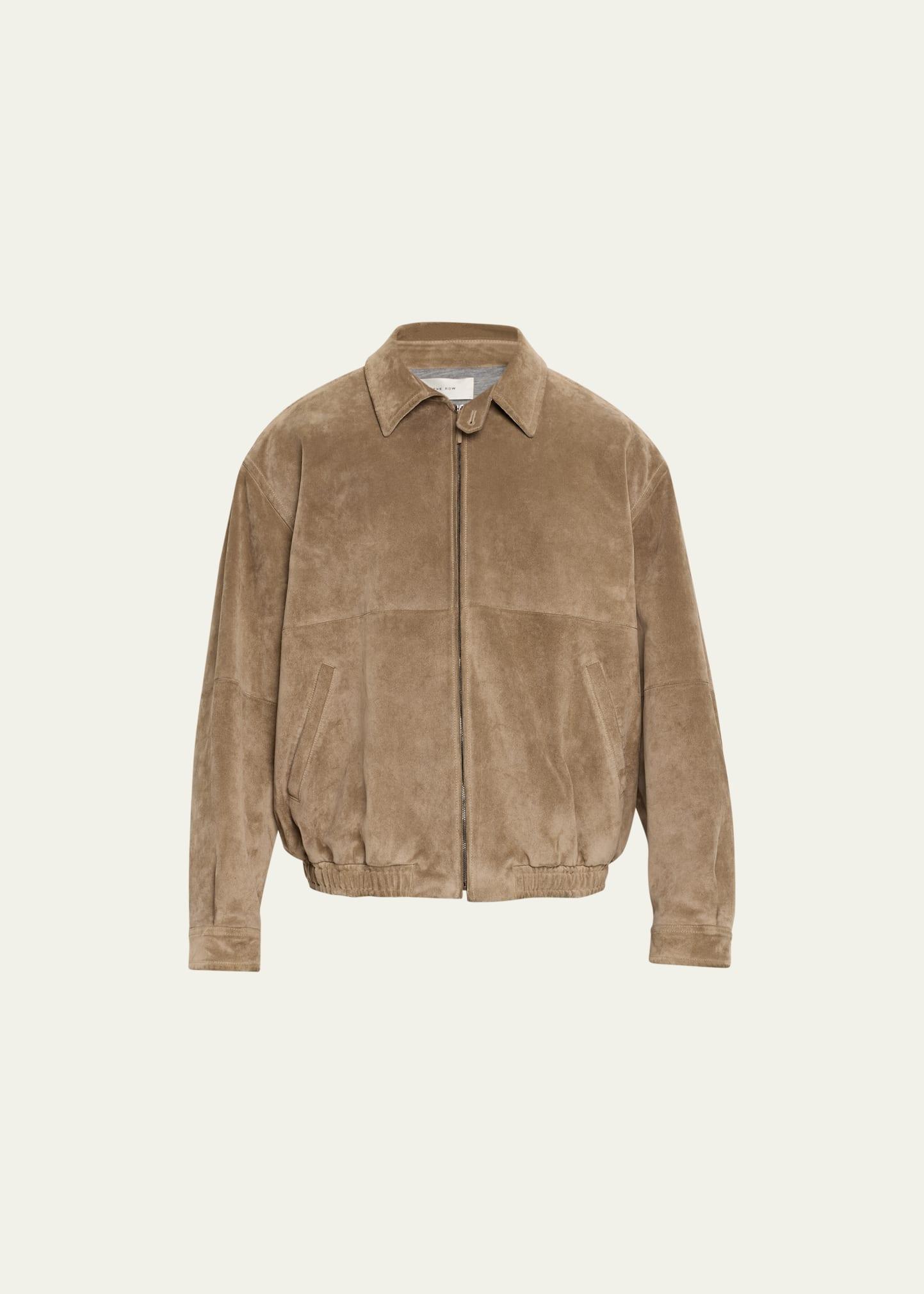 ジャケット・アウター The row Ronan suede jacket The Row: Brown Ronan Suede Jacket | SSENSE