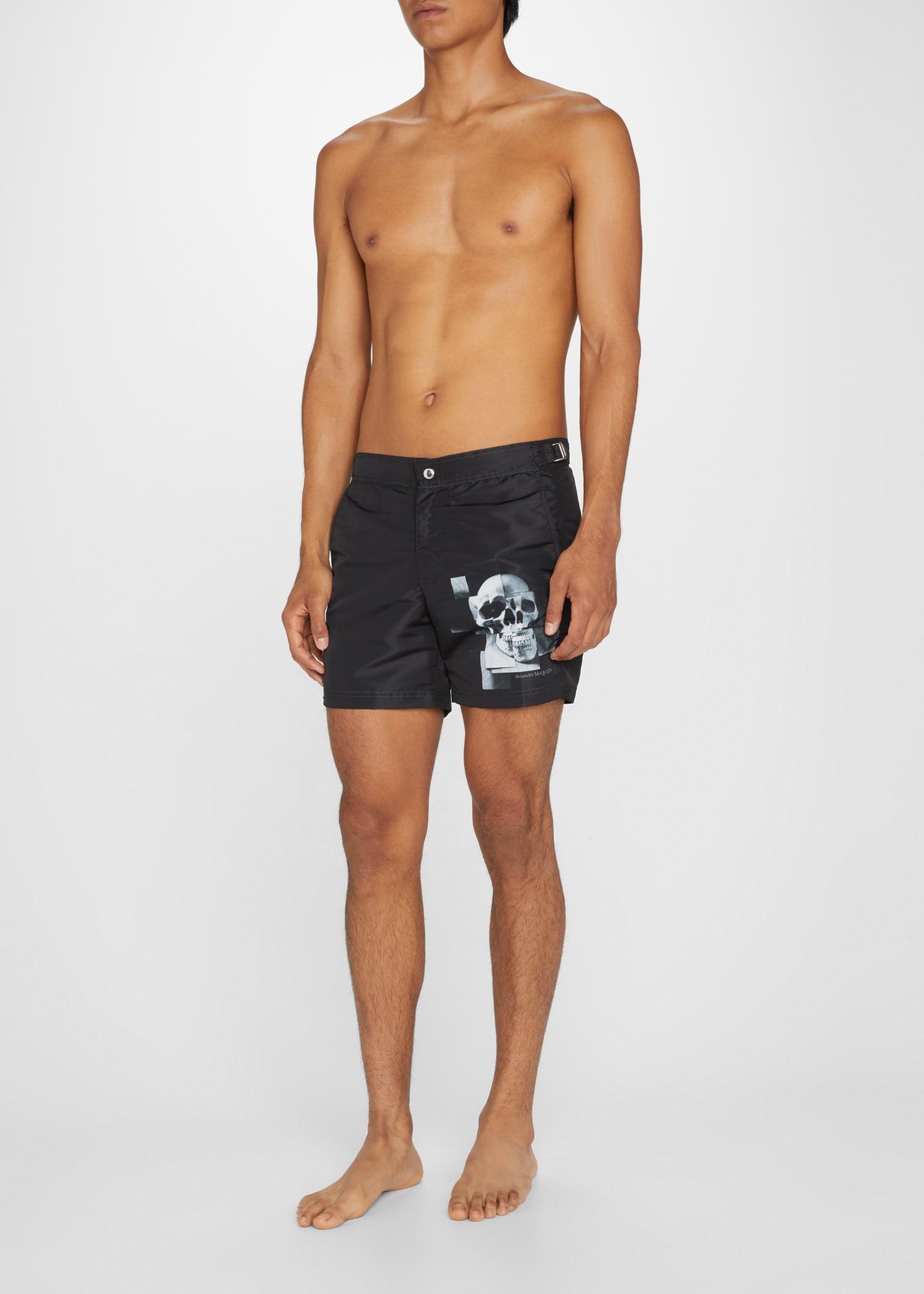 Alexander McQueen Skull Photo Collage Swim Trunks for Men Lyst
