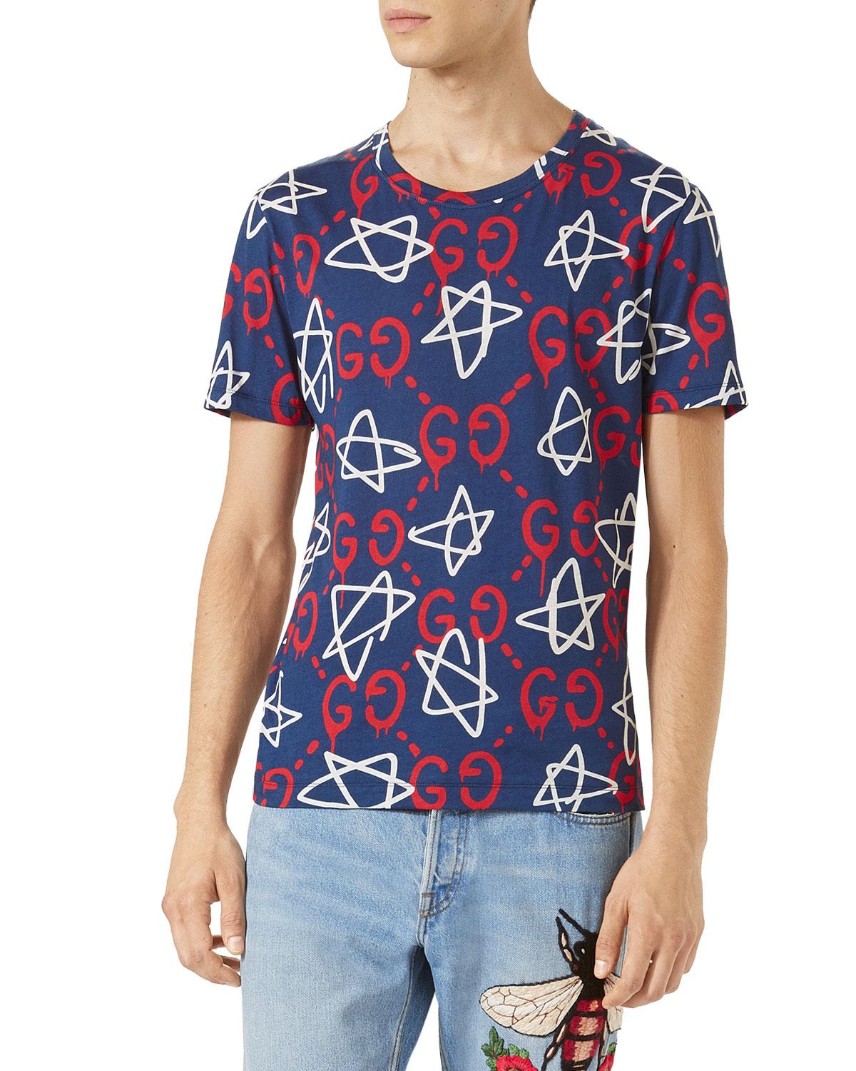 guccighost star shirt