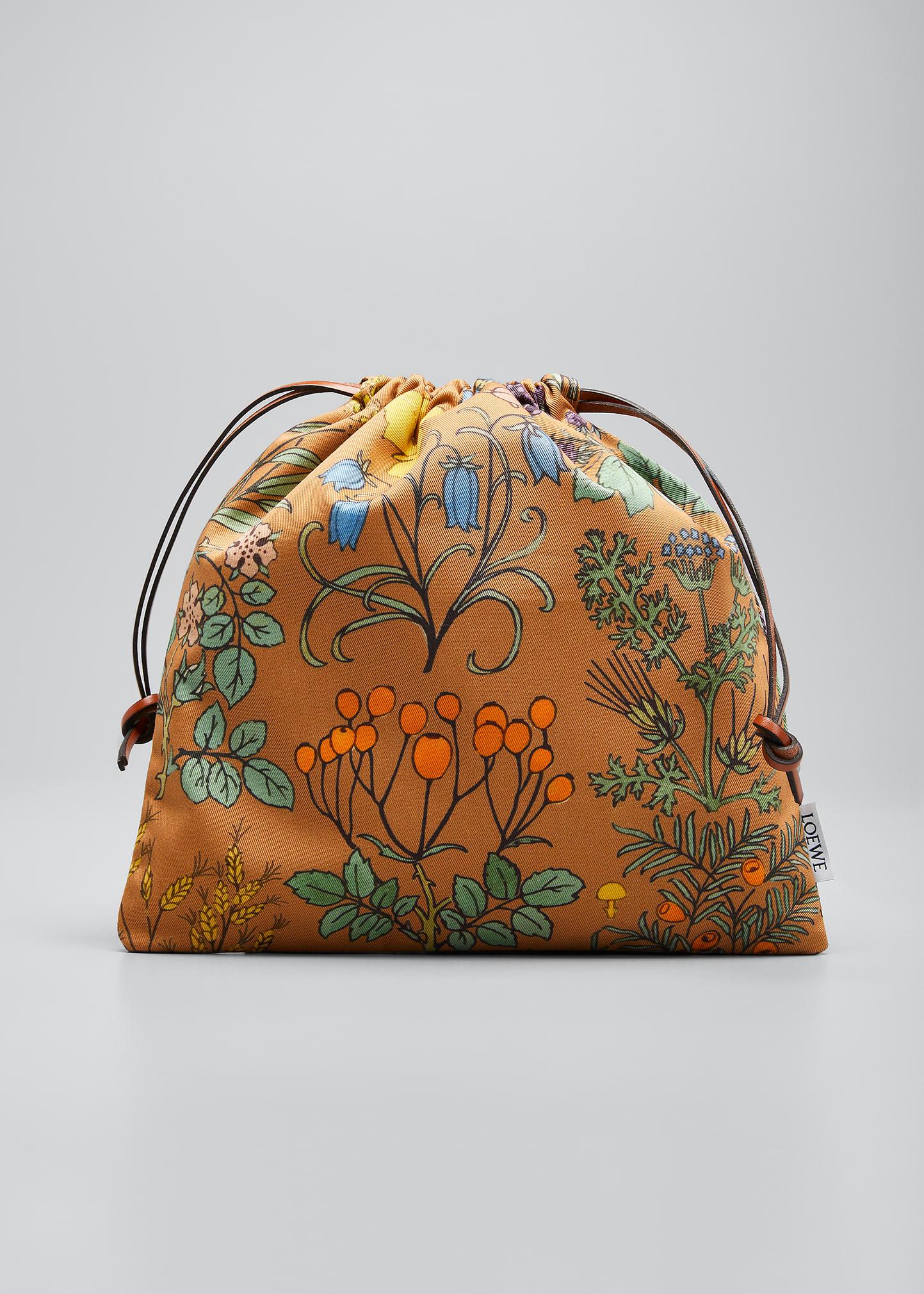 Loewe Floral Canvas Drawstring Pouch Bag | Lyst