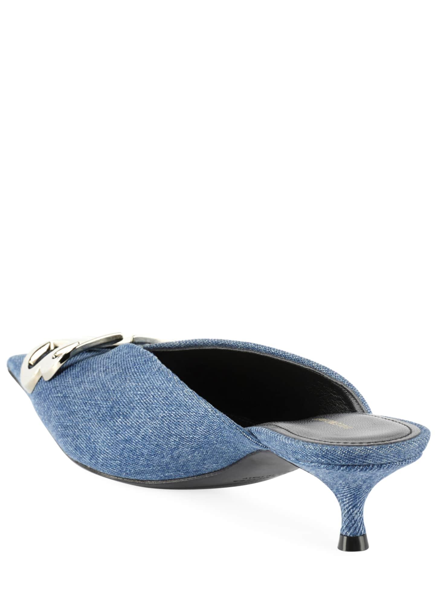 balenciaga denim mules