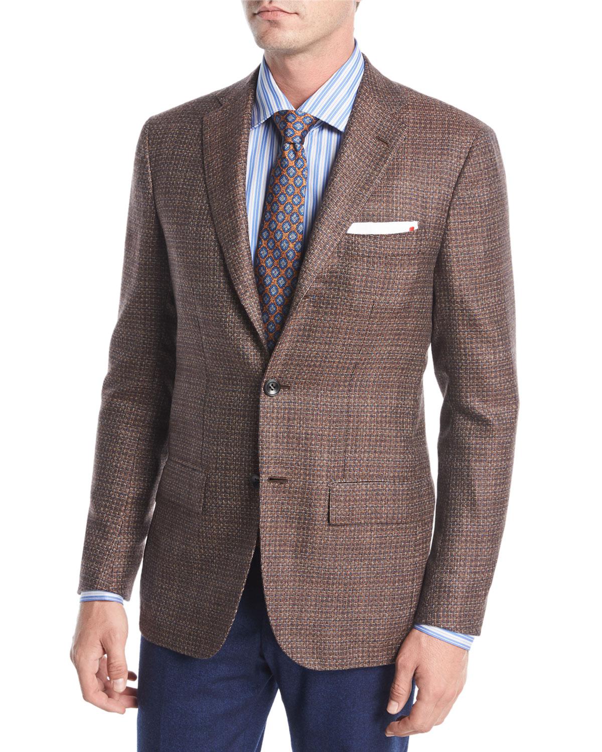 Kiton Tic Cashmere Three-button Sport Coat in Beige ...