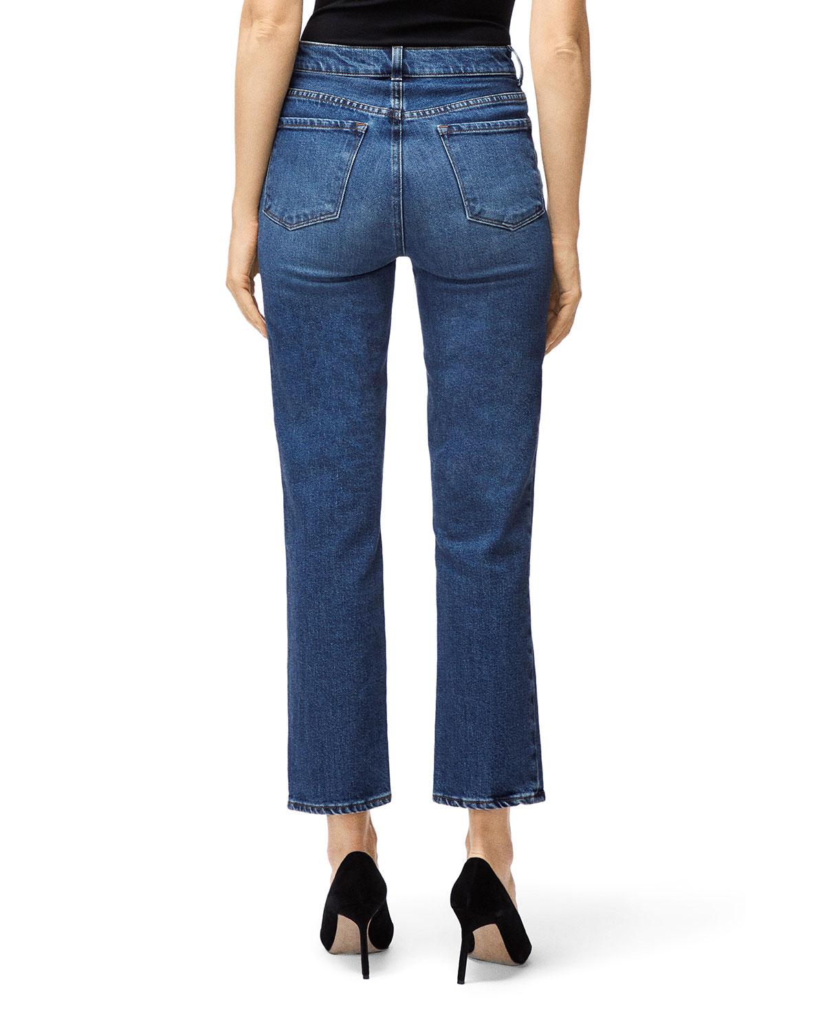 J Brand Denim Jules High-rise Straight-leg Jeans in Blue - Lyst