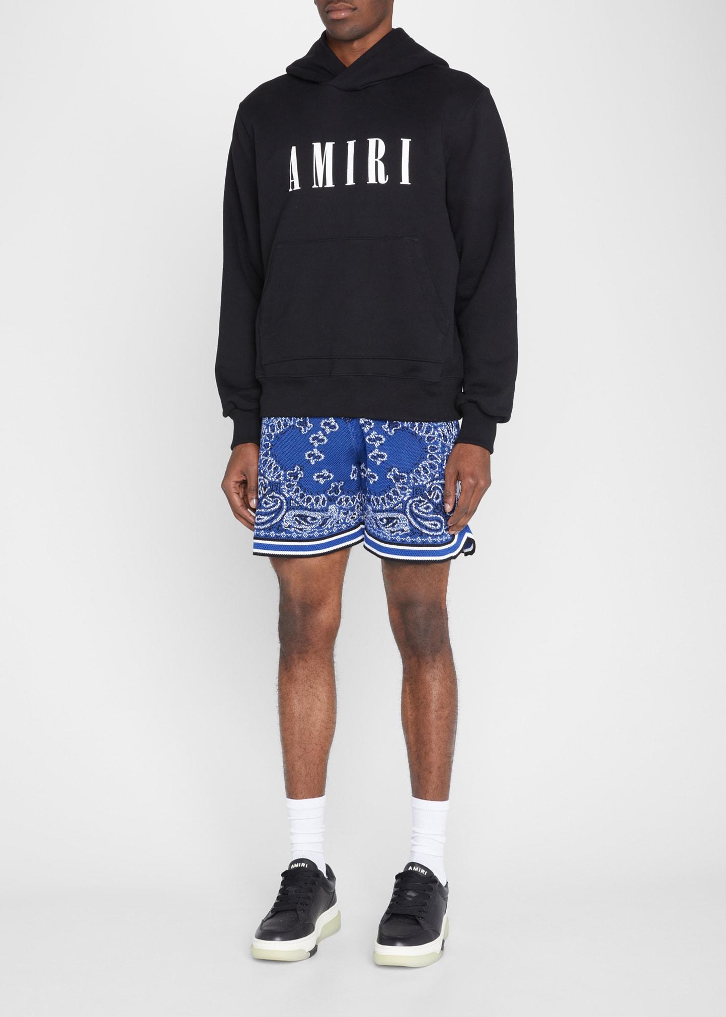 Amiri Bandana Intarsia Basketball Shorts in Black for Men Lyst