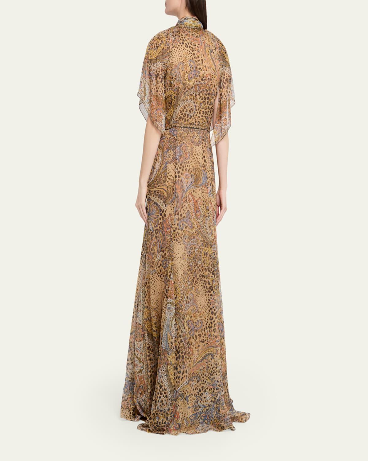 casual modern filipiniana dress Dior Fall 2007 Orange Silk Chiffon Dress & Scarf – Studded Petals Vintage