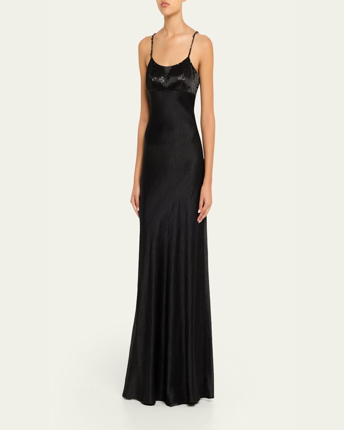 princess polly baby blue dress Jason Wu Collection One-Shoulder Trumpet Gown with Beaded and Sequin Detail main image 0