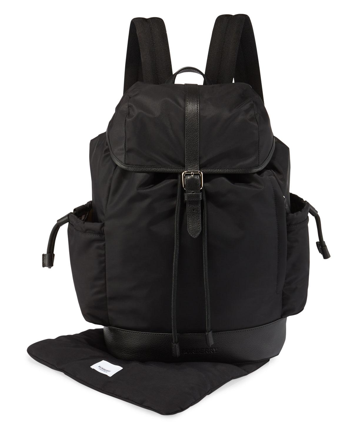 nylon backpack diaper bag