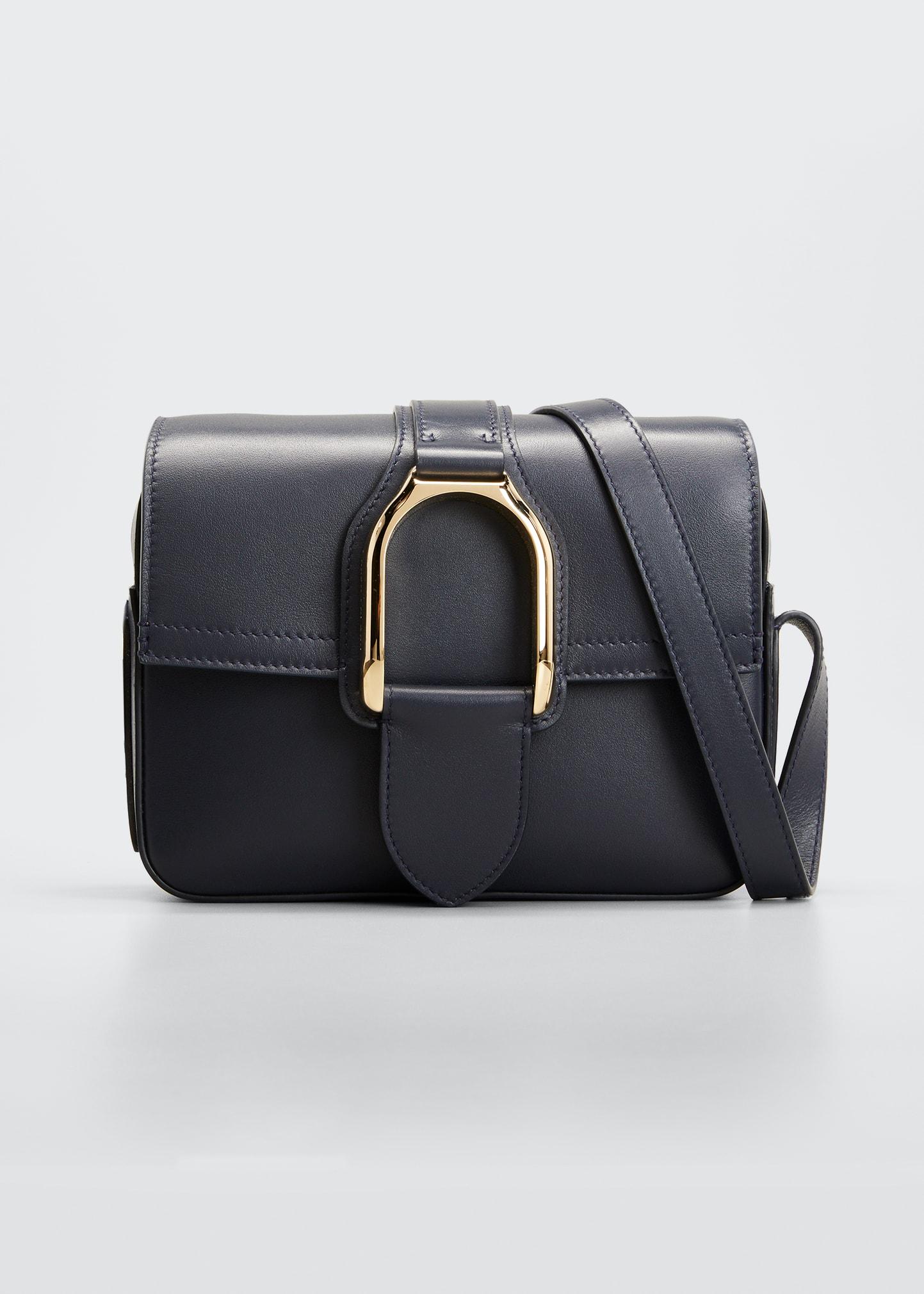 Ralph Lauren Collection Welington Calfskin Crossbody Bag in Black Lyst
