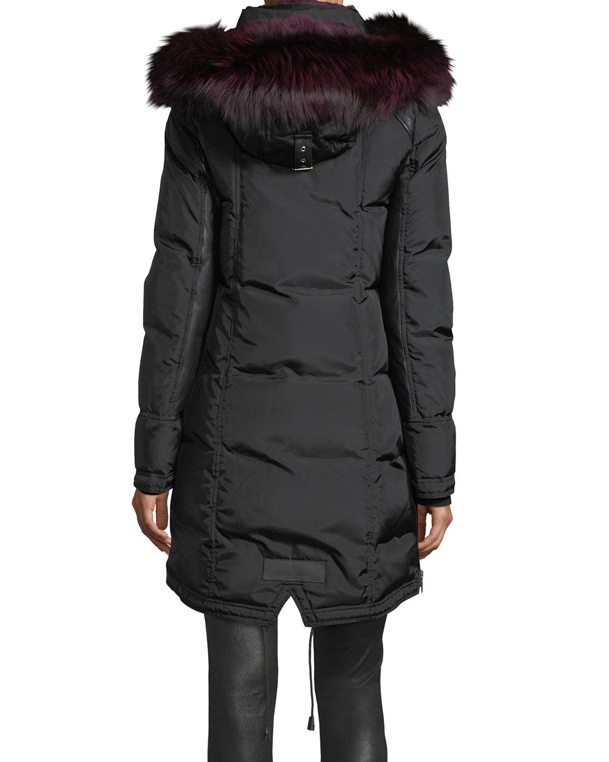 red fur lined parka