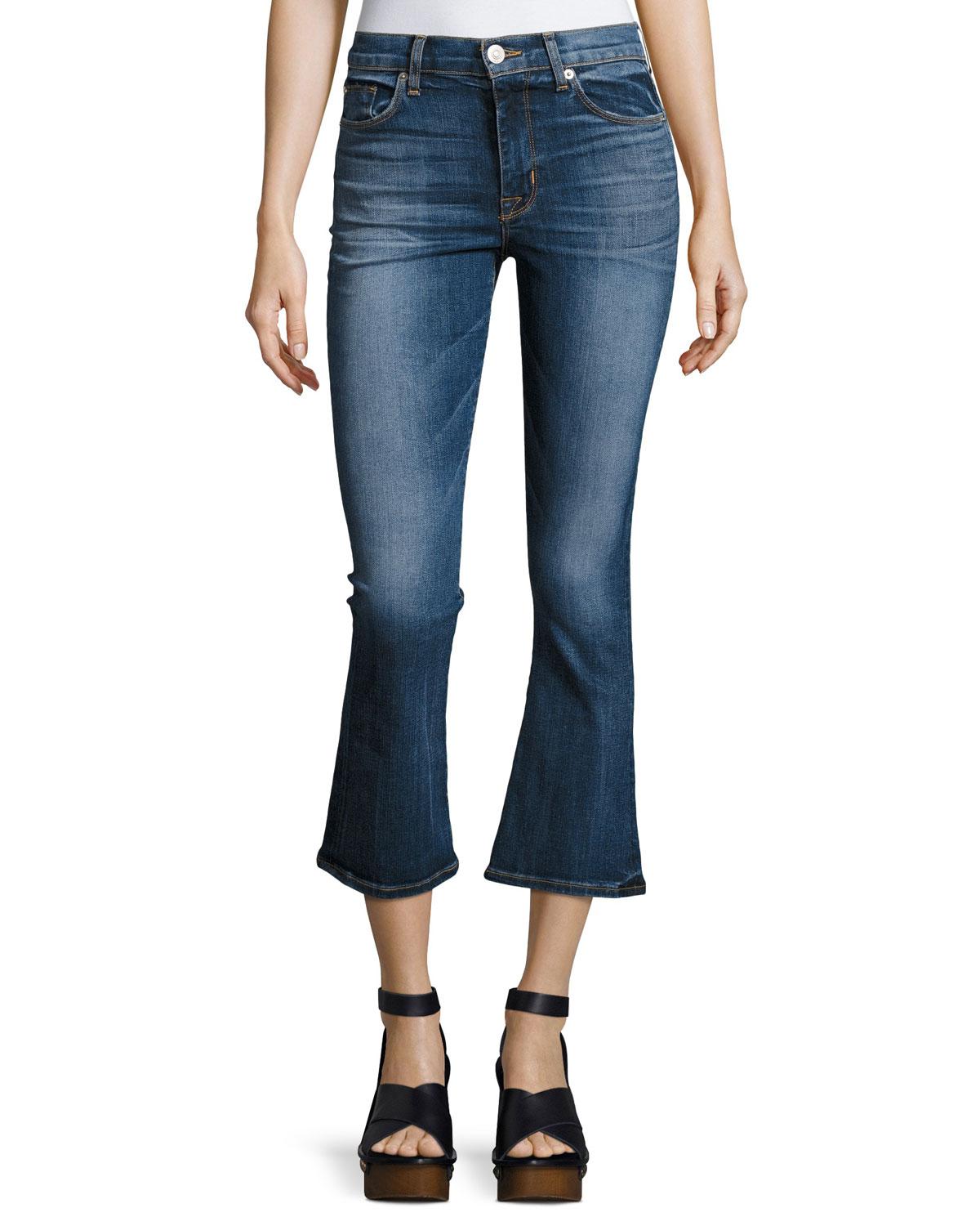hudson high rise flare jeans