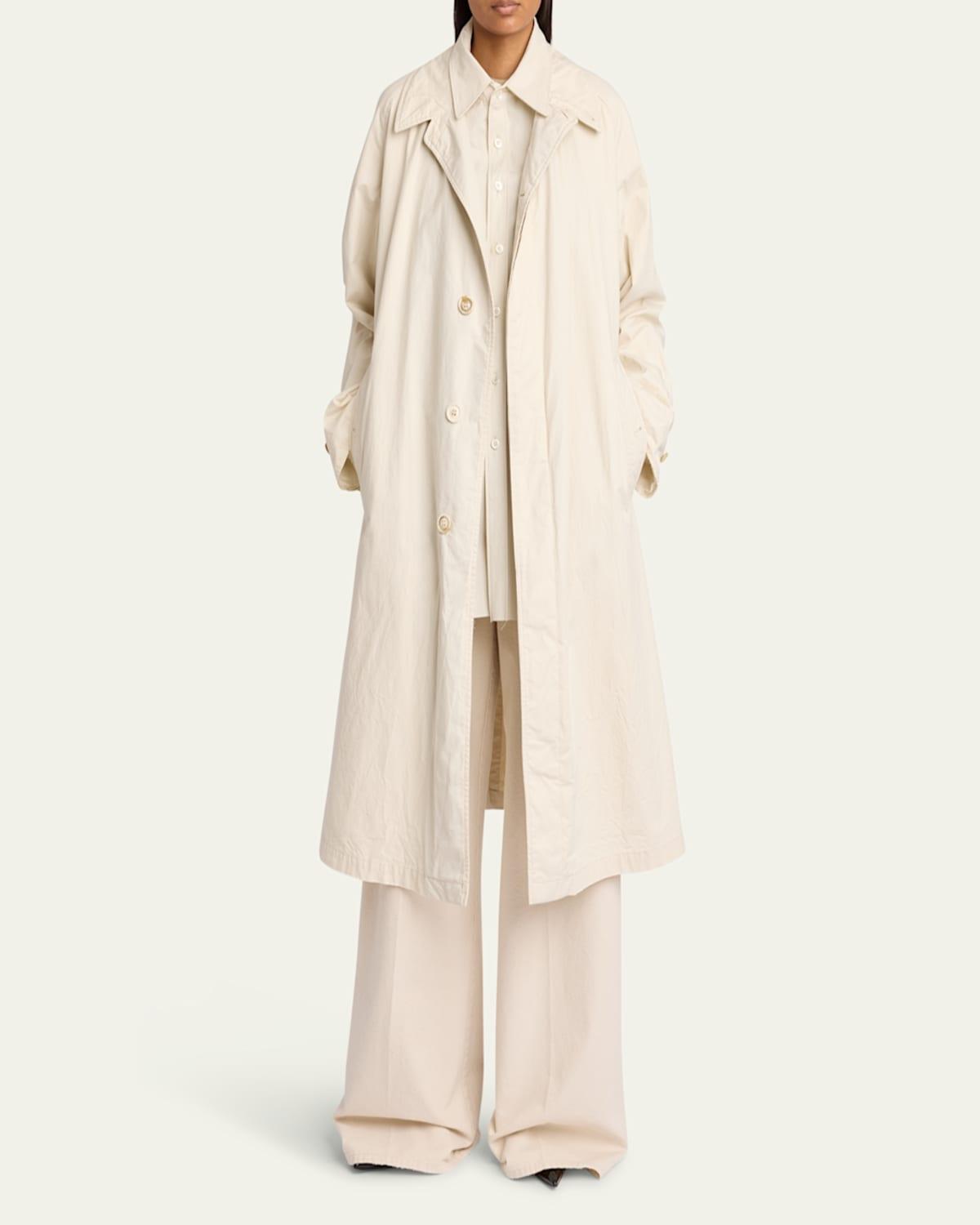 【送料&関税込】Maison Margiela Utility Style Trench Coat MAISON MARGIELA Belted cotton-blend gabardine trench coat