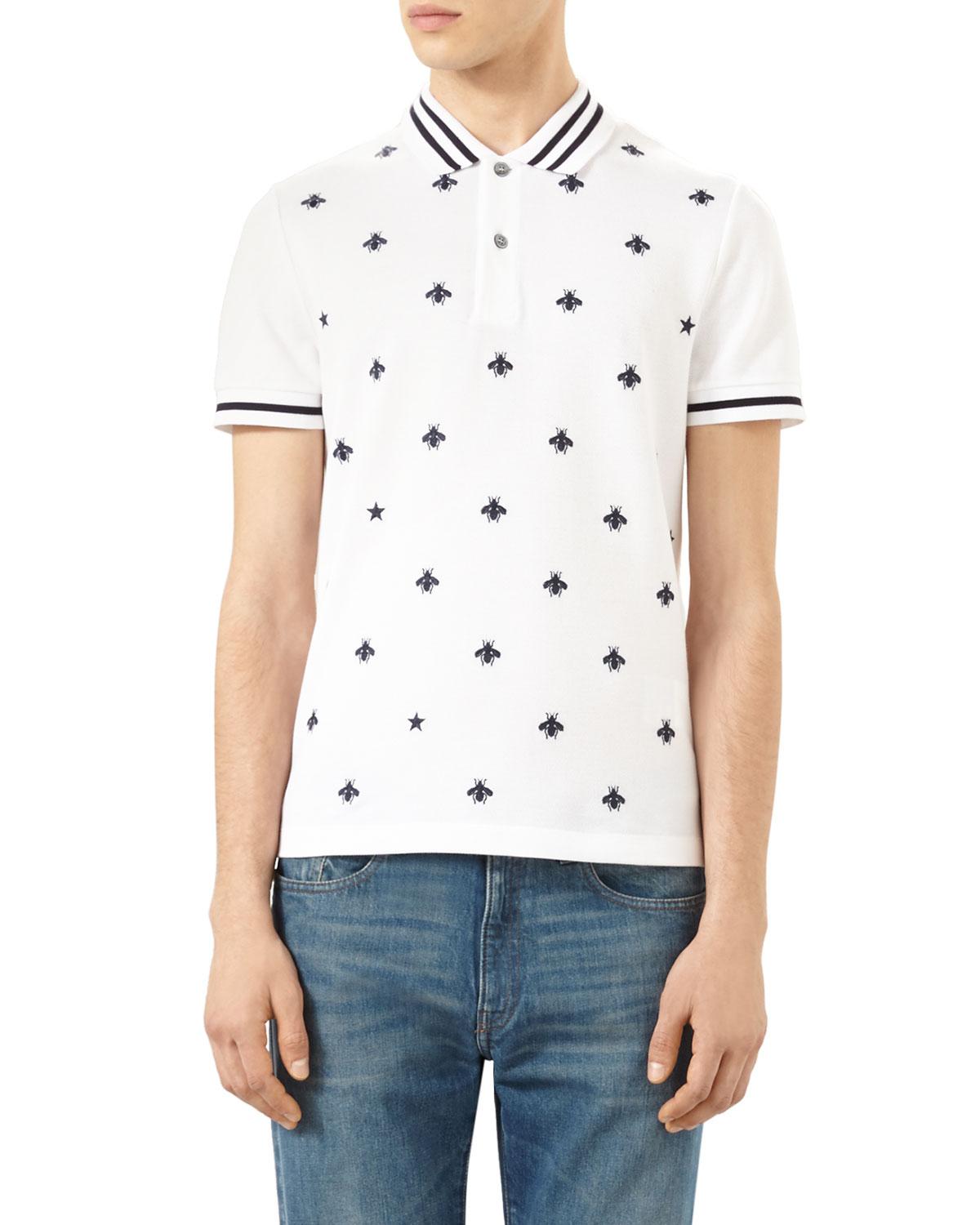 gucci bumblebee polo