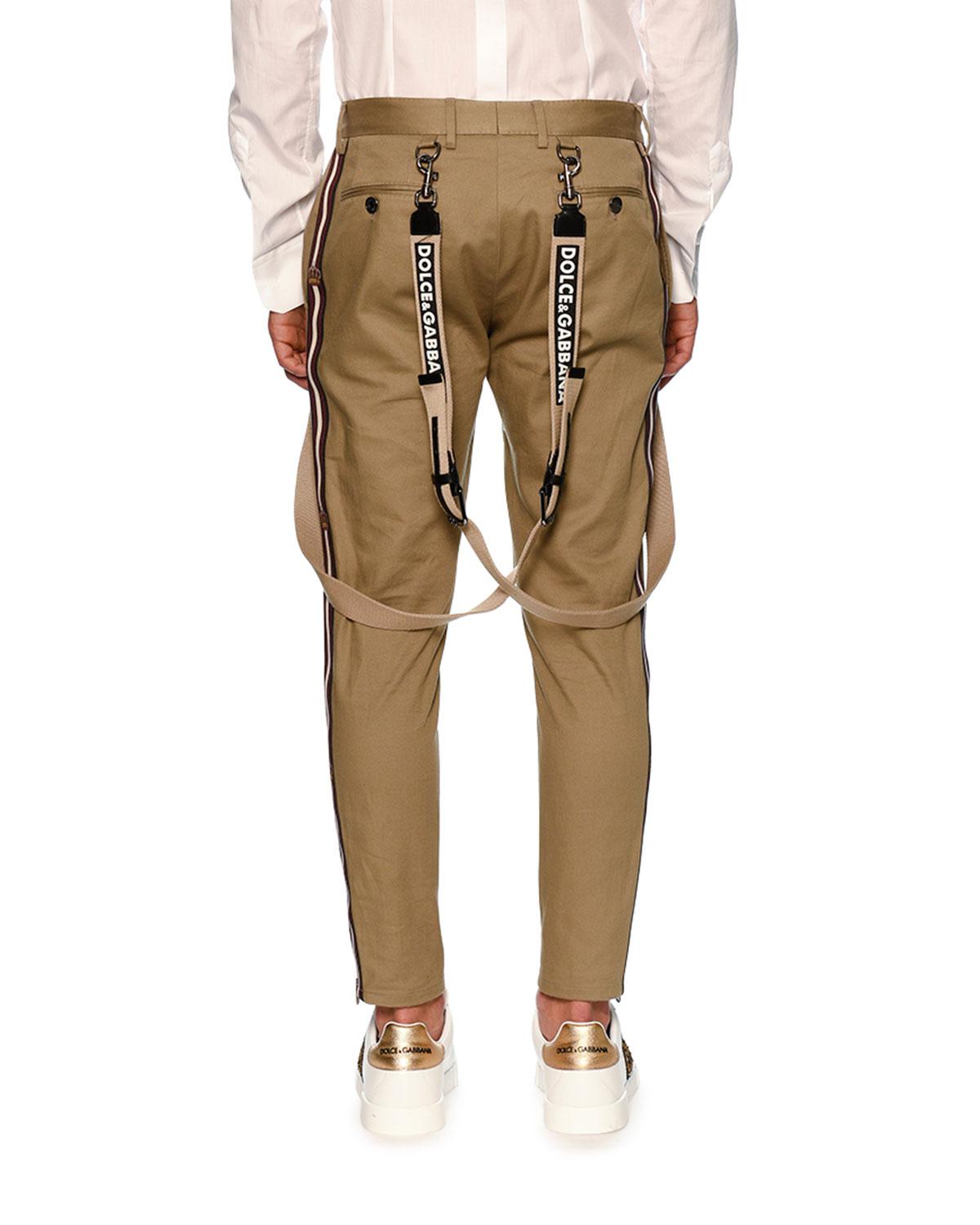 cargo pants with suspenders