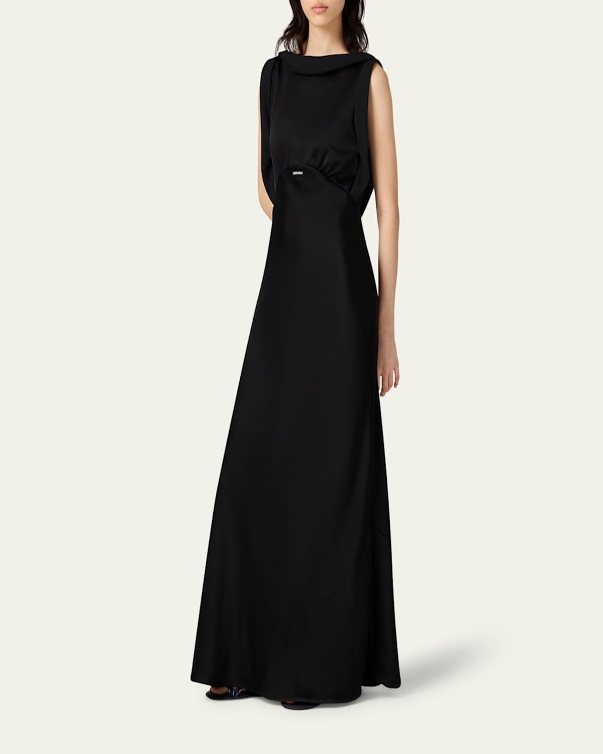 ワンピース MiuMiu LONG DRESS (MF5236SOOOD92 F0002) MIU MIU Stain ロングドレス (MiuMiu/ワンピース) MF5236SOOOD92