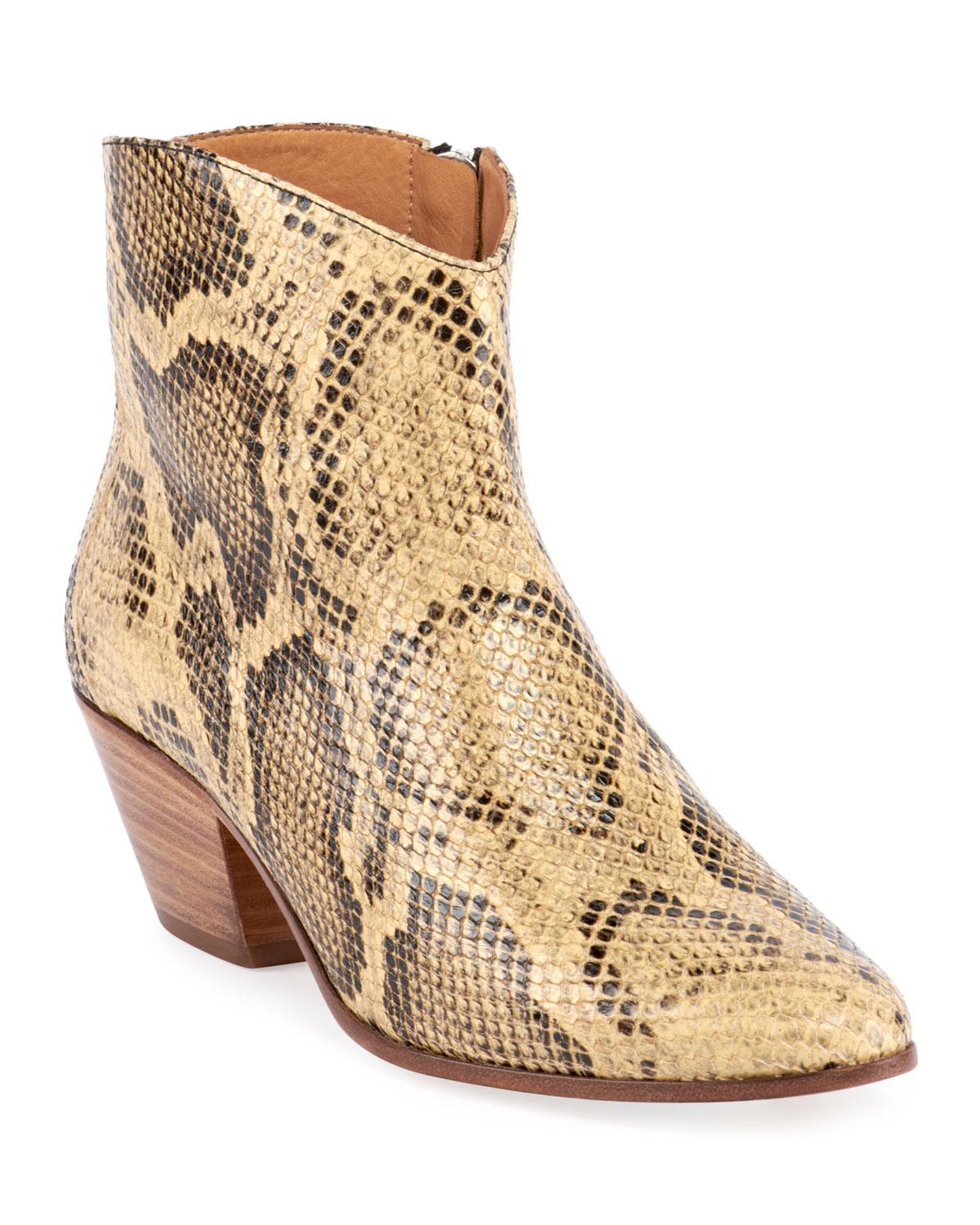 isabel marant snake boots