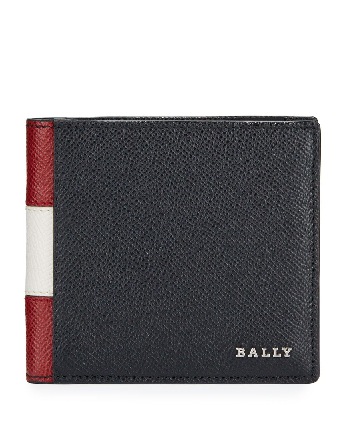 Bally Men's Trasai Bi-fold Leather Trainspotting Wallet in Black - Lyst