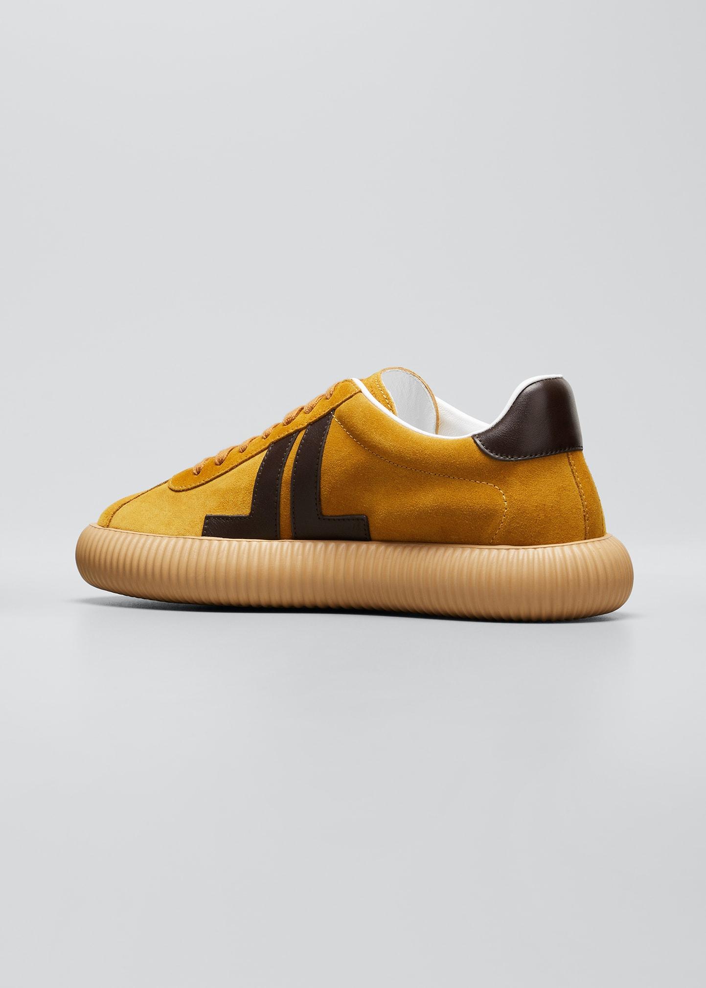 Glen Suede & Leather Low-top Sneakers for Men | Lyst