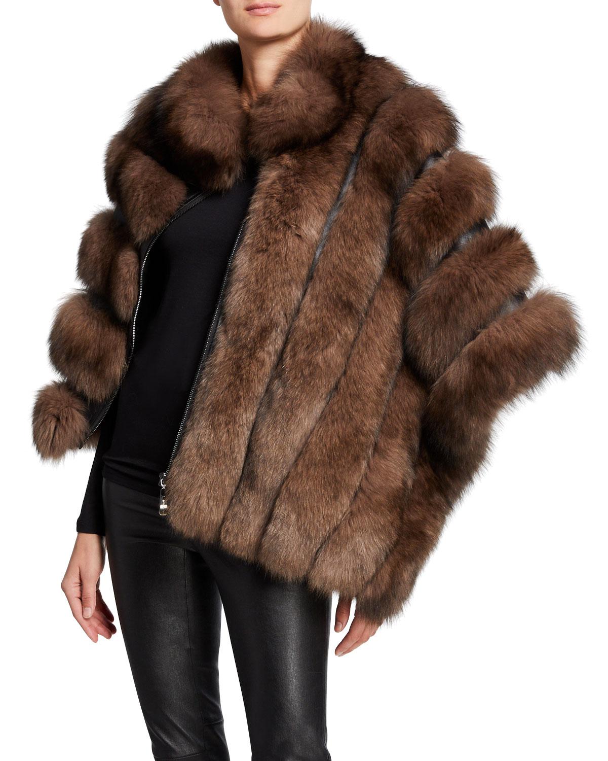 Belle Fare Fur Cape Flash Sales, 56 