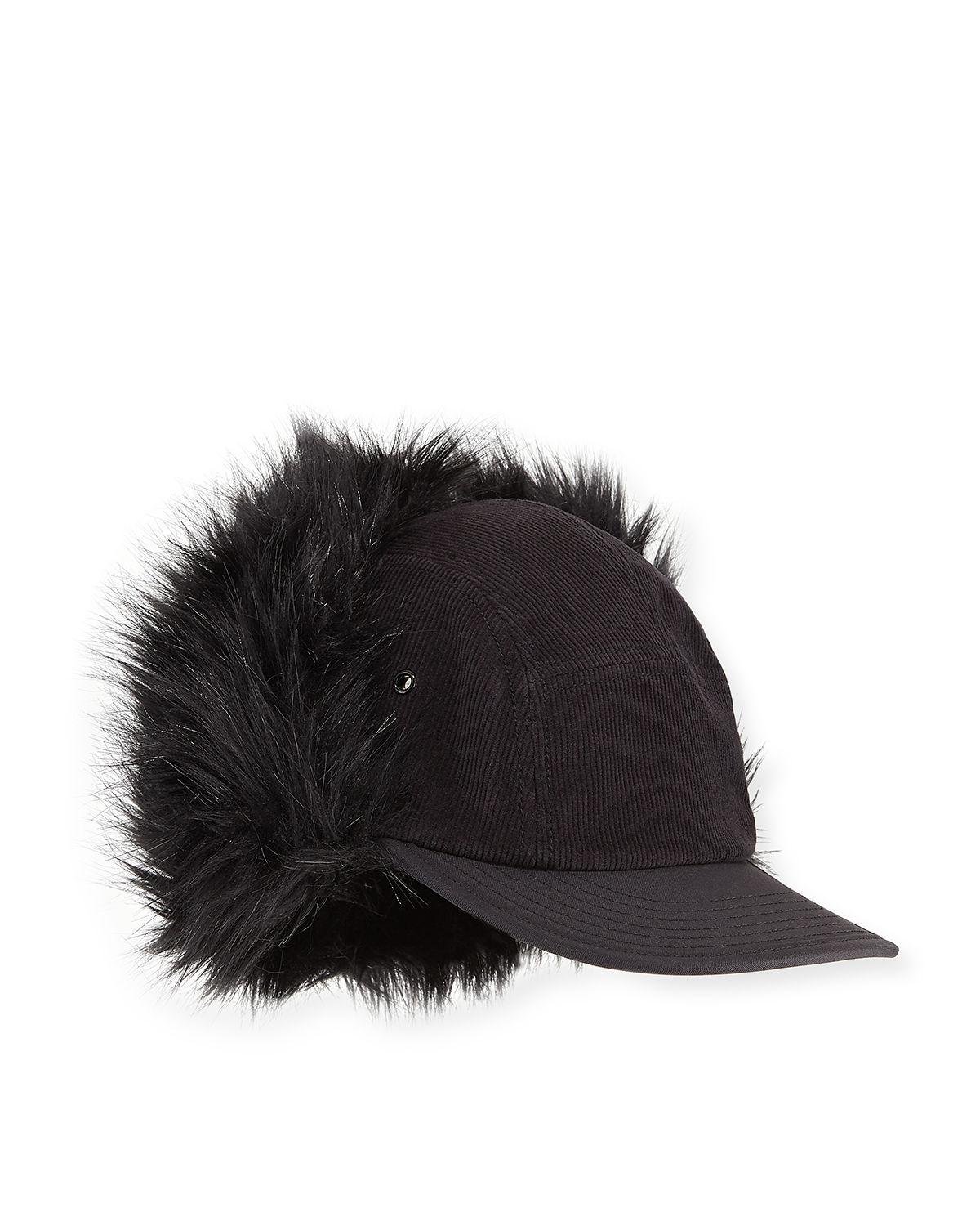 fur baseball caps