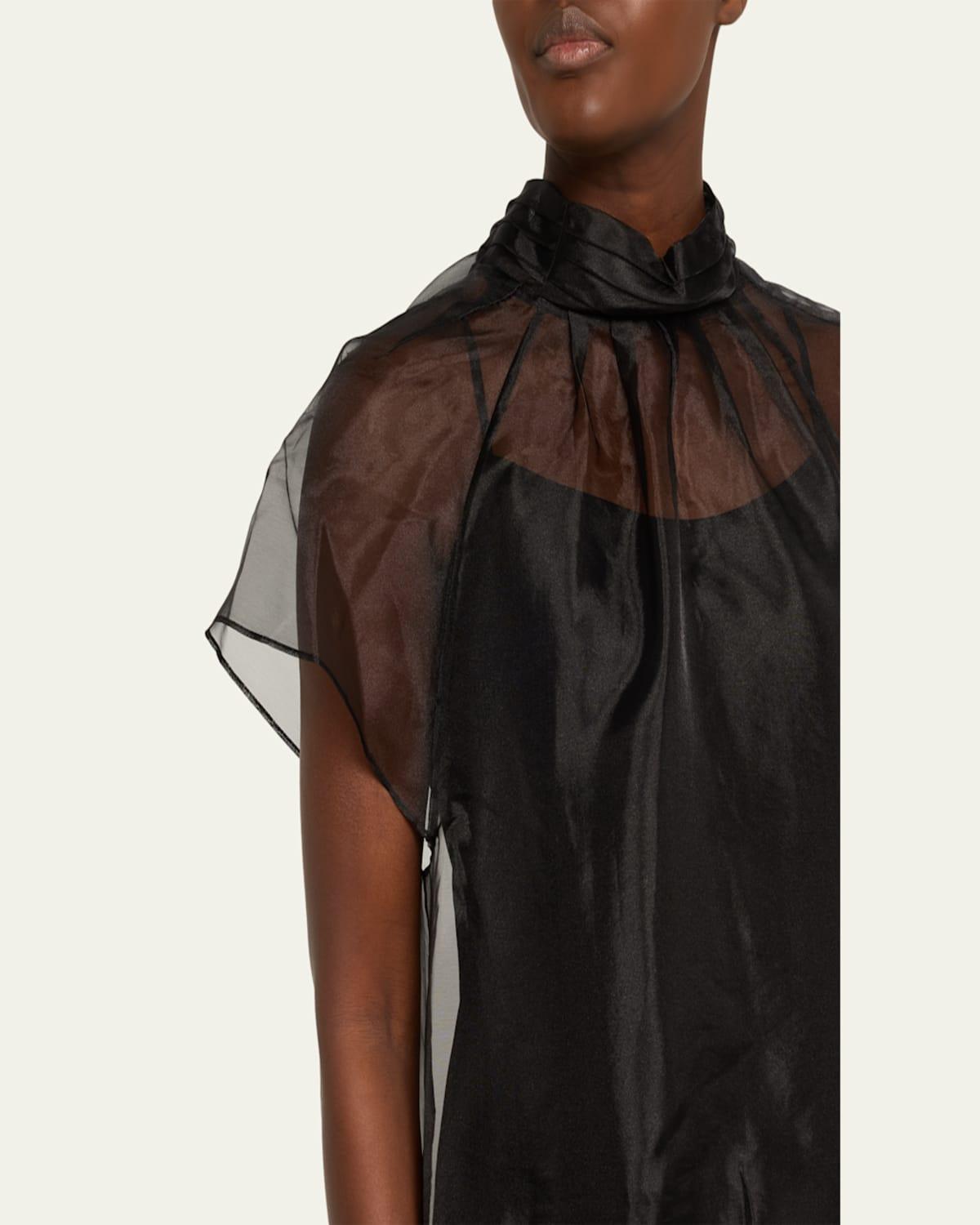 jonathan simkhai organza dress Simkhai Women's Beaux Tiered Mini Dress - Black