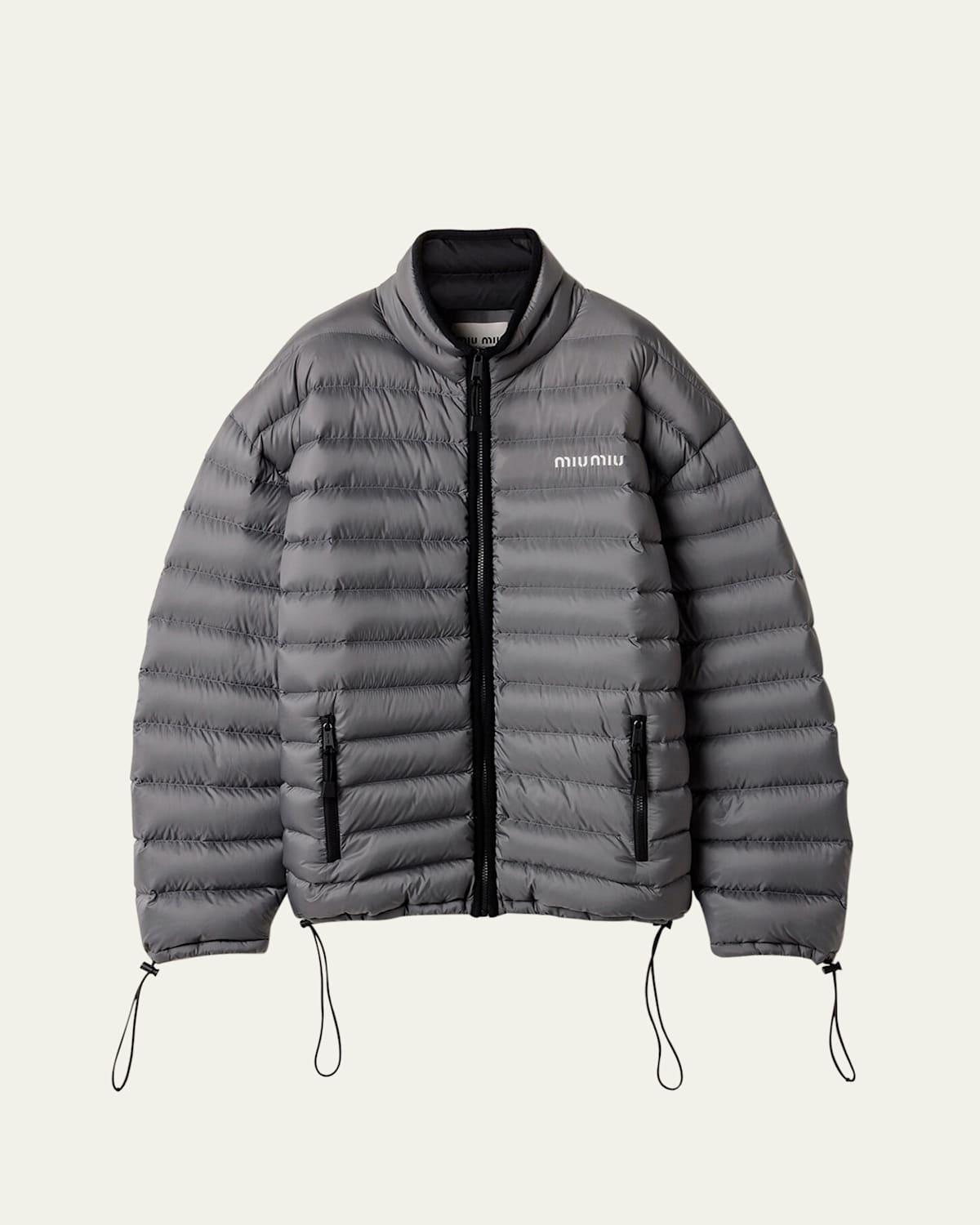 【日本未入荷☆】【SALE】MIU MIU Down jacket すぐ品切れ Miu Miu Fleece Down Jacket - Grey | Editorialist