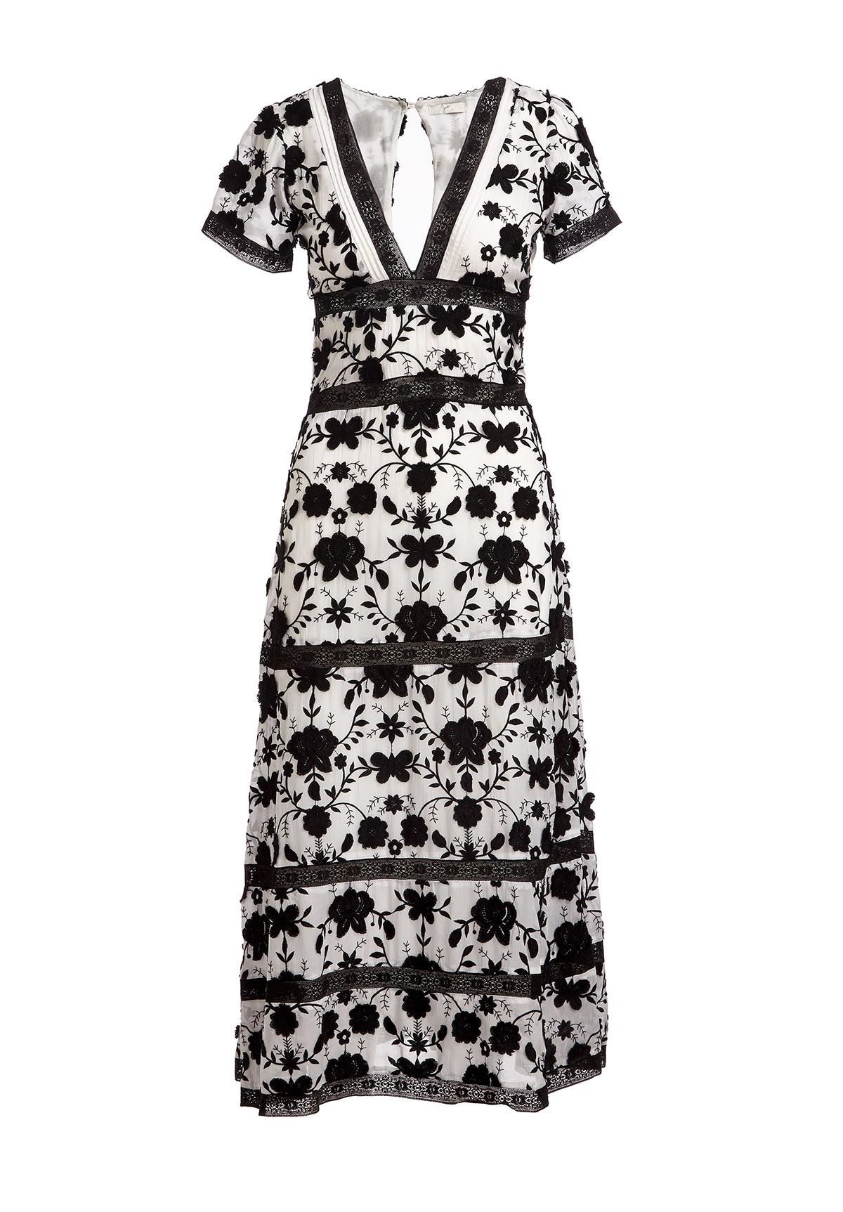 joie black and white dress