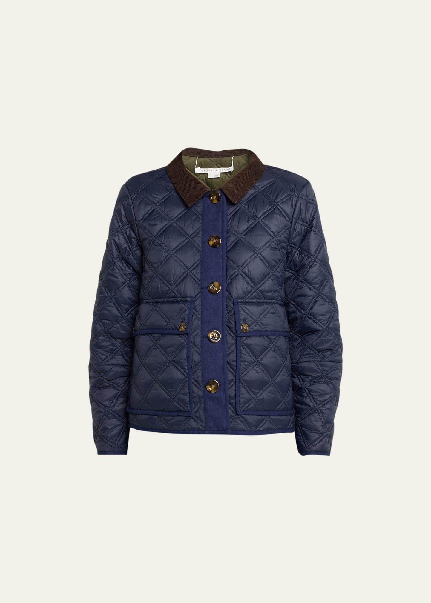 Veronica Beard Fenton Reversible Quilted Jacket in Blue | Lyst