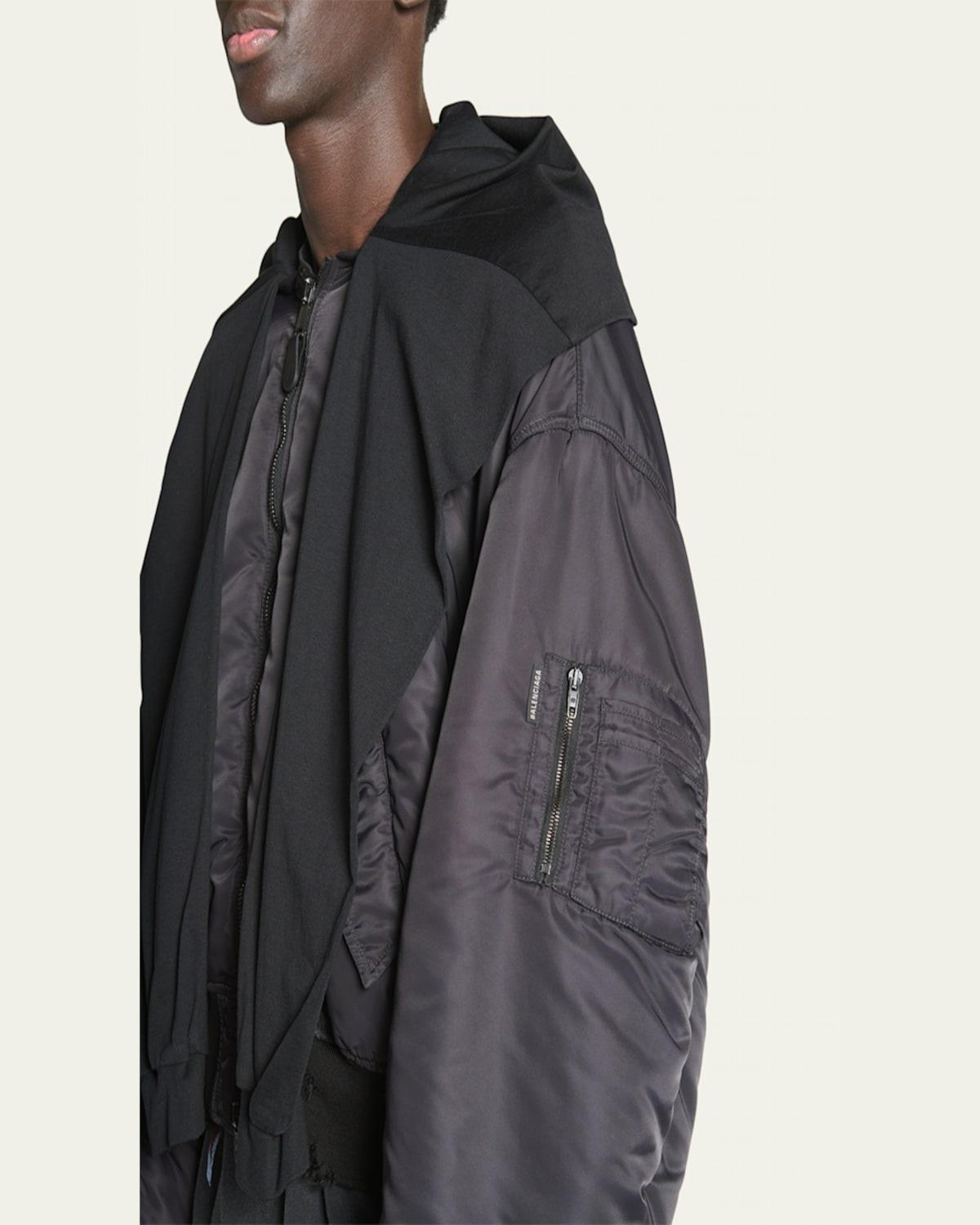 Balenciaga Incognito Bomber Jacket in Blue for Men | Lyst