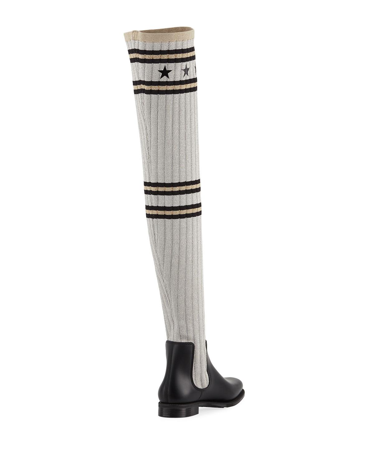 givenchy over the knee rain boots