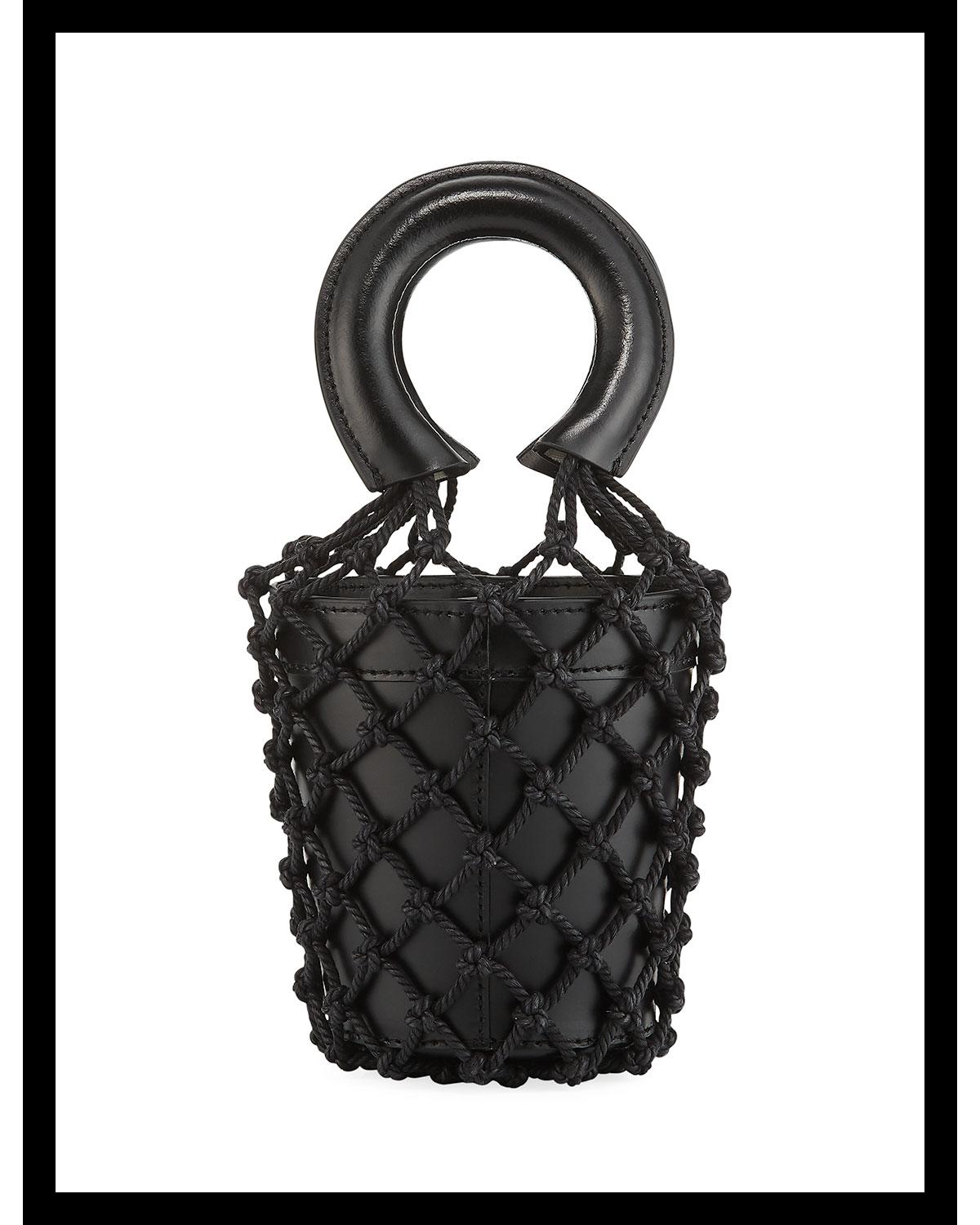 STAUD Black Moreau Leather Bucket Bag Lyst
